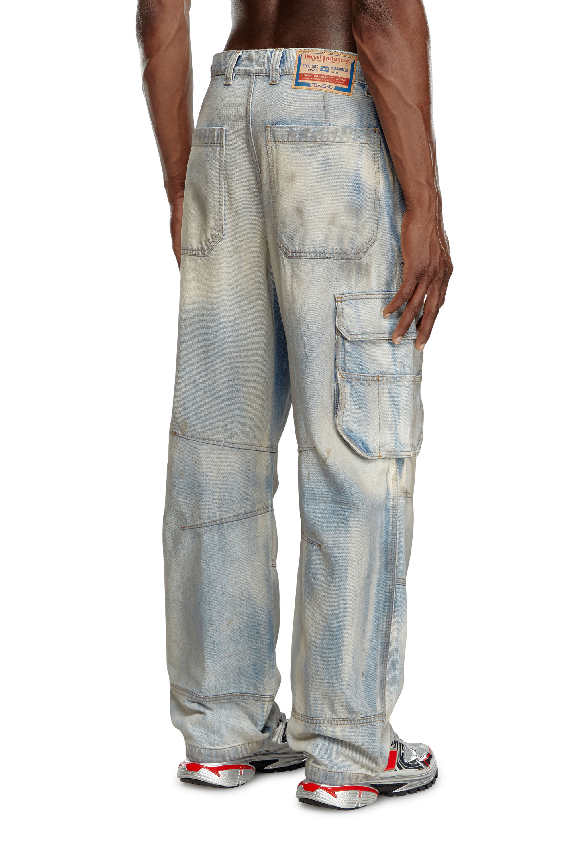 Diesel - Male Straight Jeans D-Fish 0CBDJ, ライトブルー - Image 5