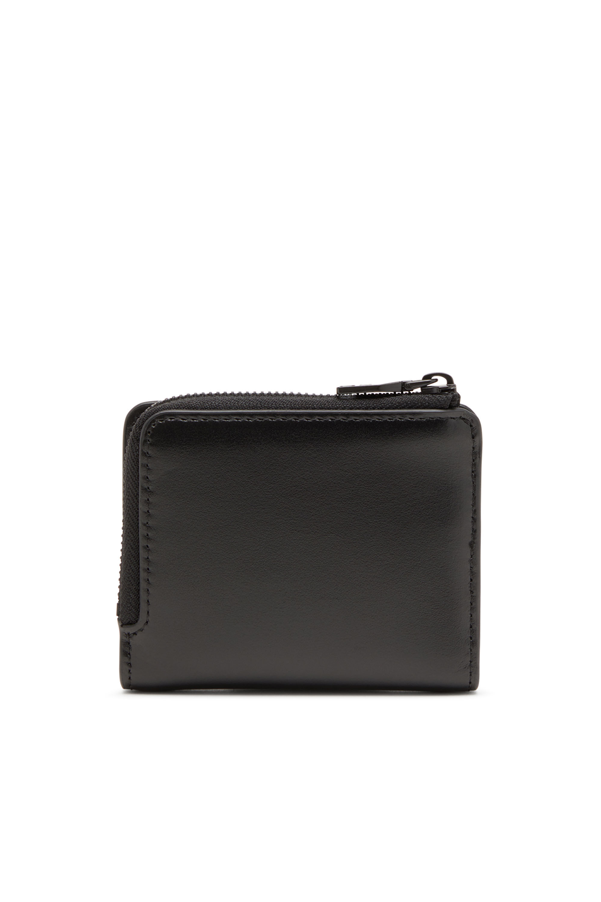 Diesel - HOLI-D CARD HOLDER ZIP L, Unisex Card holder in smooth leather in ブラック - Image 2
