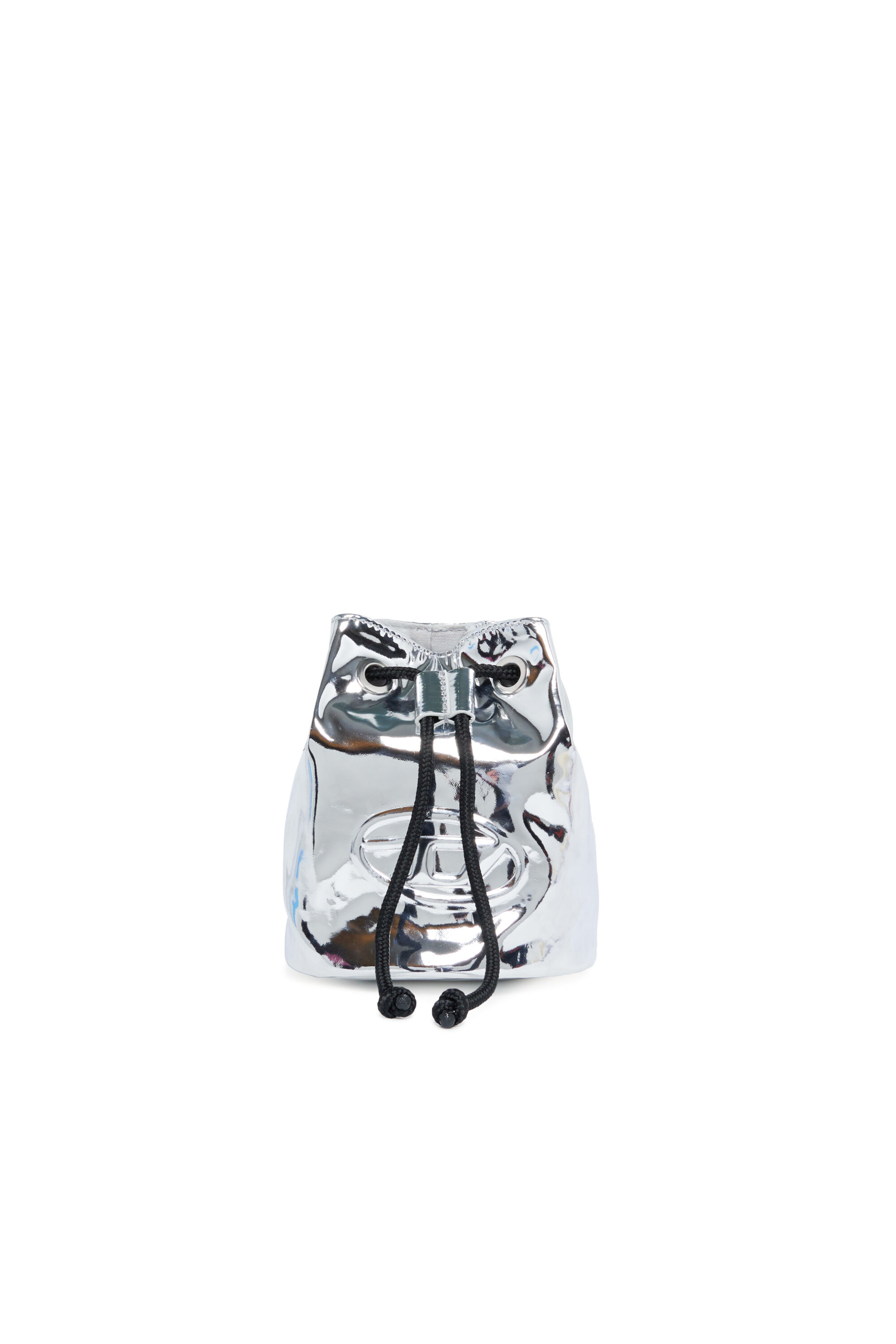 Diesel - WELLTYX, Female Shiny bucket bag in coated PU in ブルー - Image 1