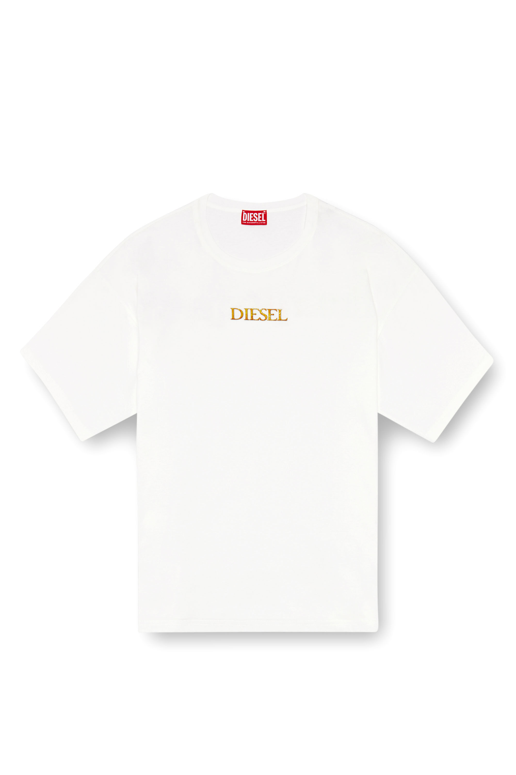 Diesel - T-BOXT-Q20, Male T-shirt with Only The Brave print in ホワイト - Image 2