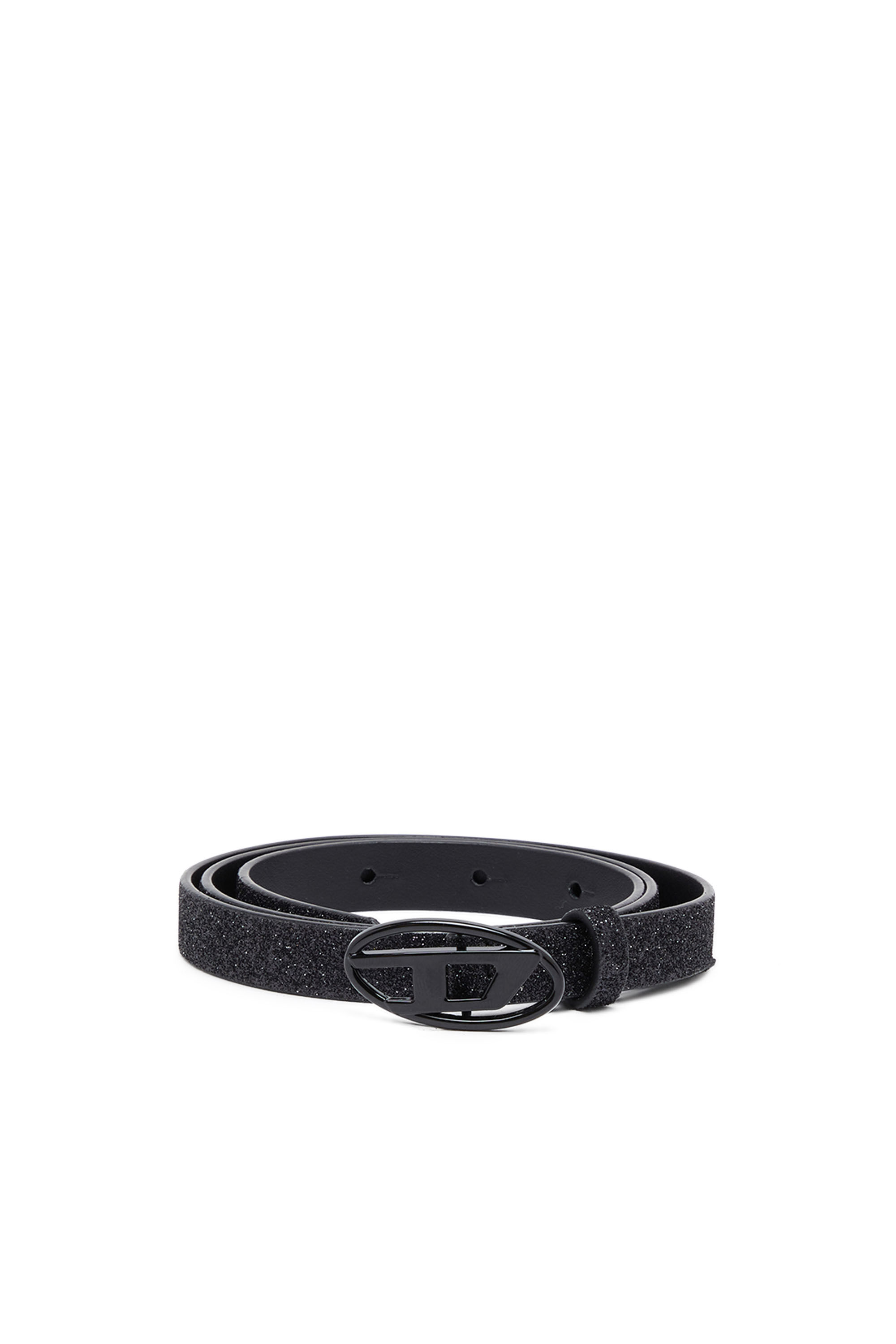 B-1DR 15 Slim glittery belt with Oval D buckle｜ブラック ...