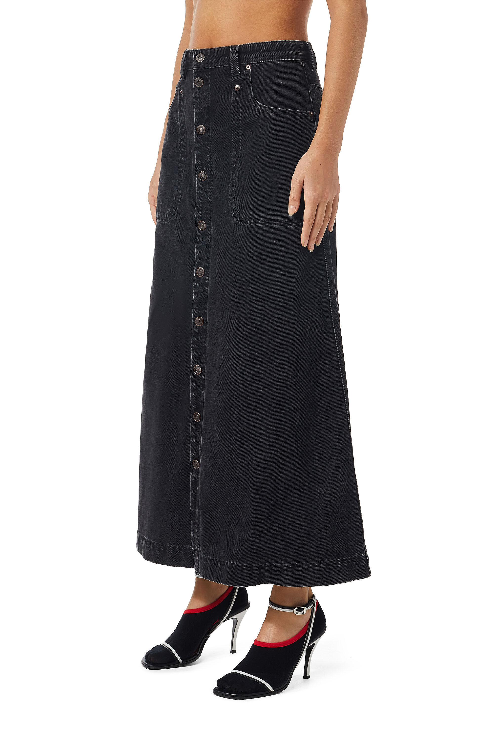 DE-ALBUS-L A-LINE LONG SKIRT