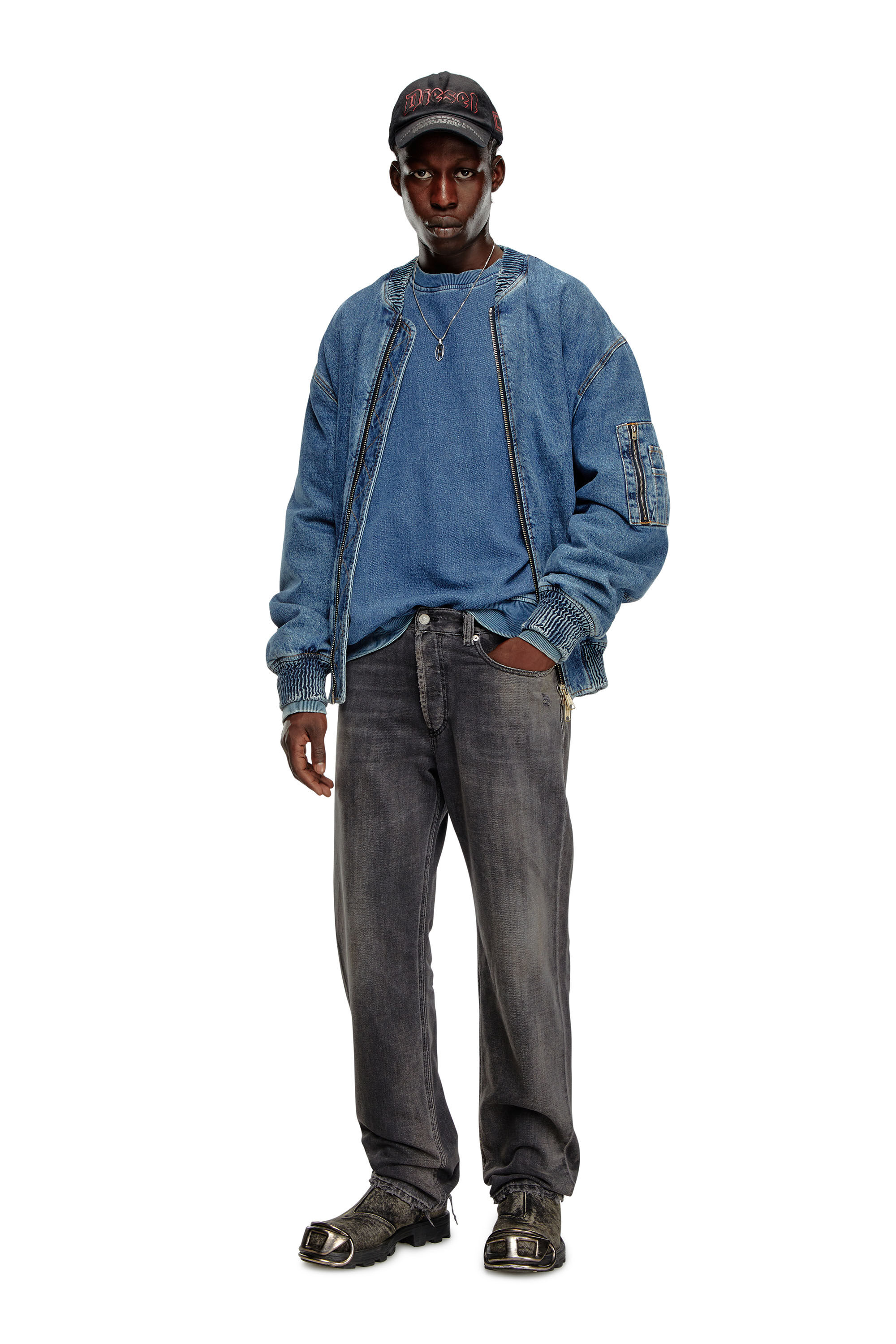 Diesel - Male Straight Jeans 2010 D-Macs 09K14, ブラック/ダークグレー - Image 1