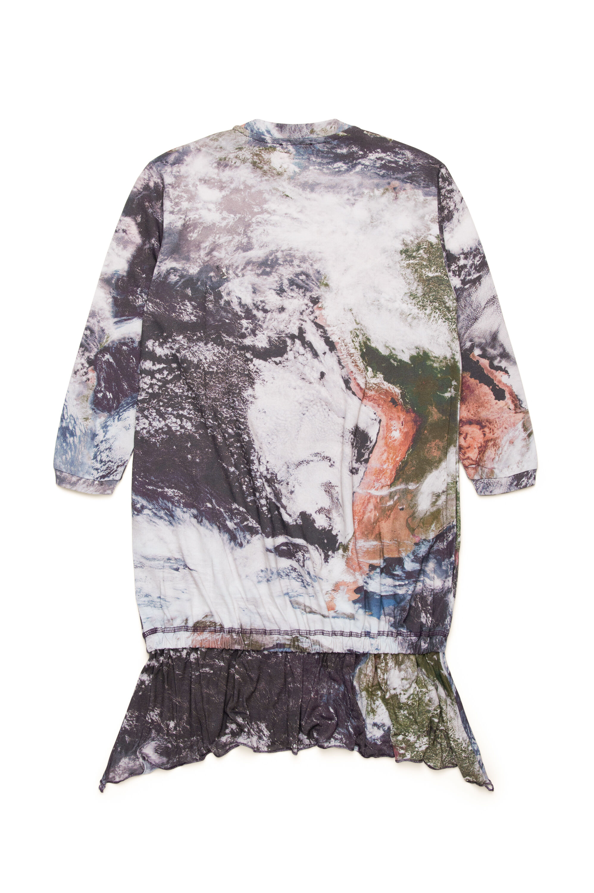 Diesel - DOLLYOD, Female Asymmetric dress with Planet Camo print in マルチカラー - Image 2