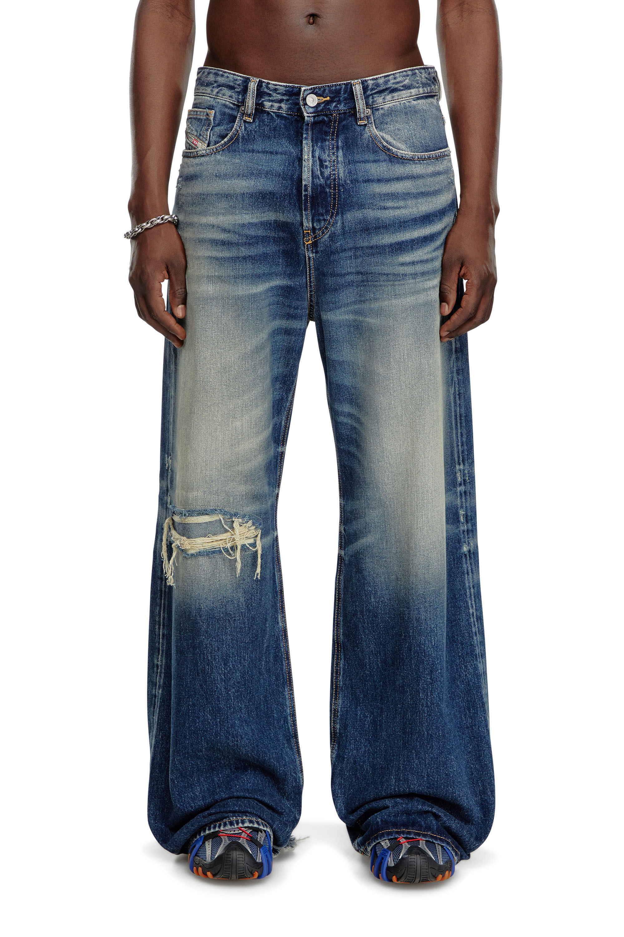 Diesel - Male Straight Jeans D-Rise 09J95, ダークブルー - Image 3