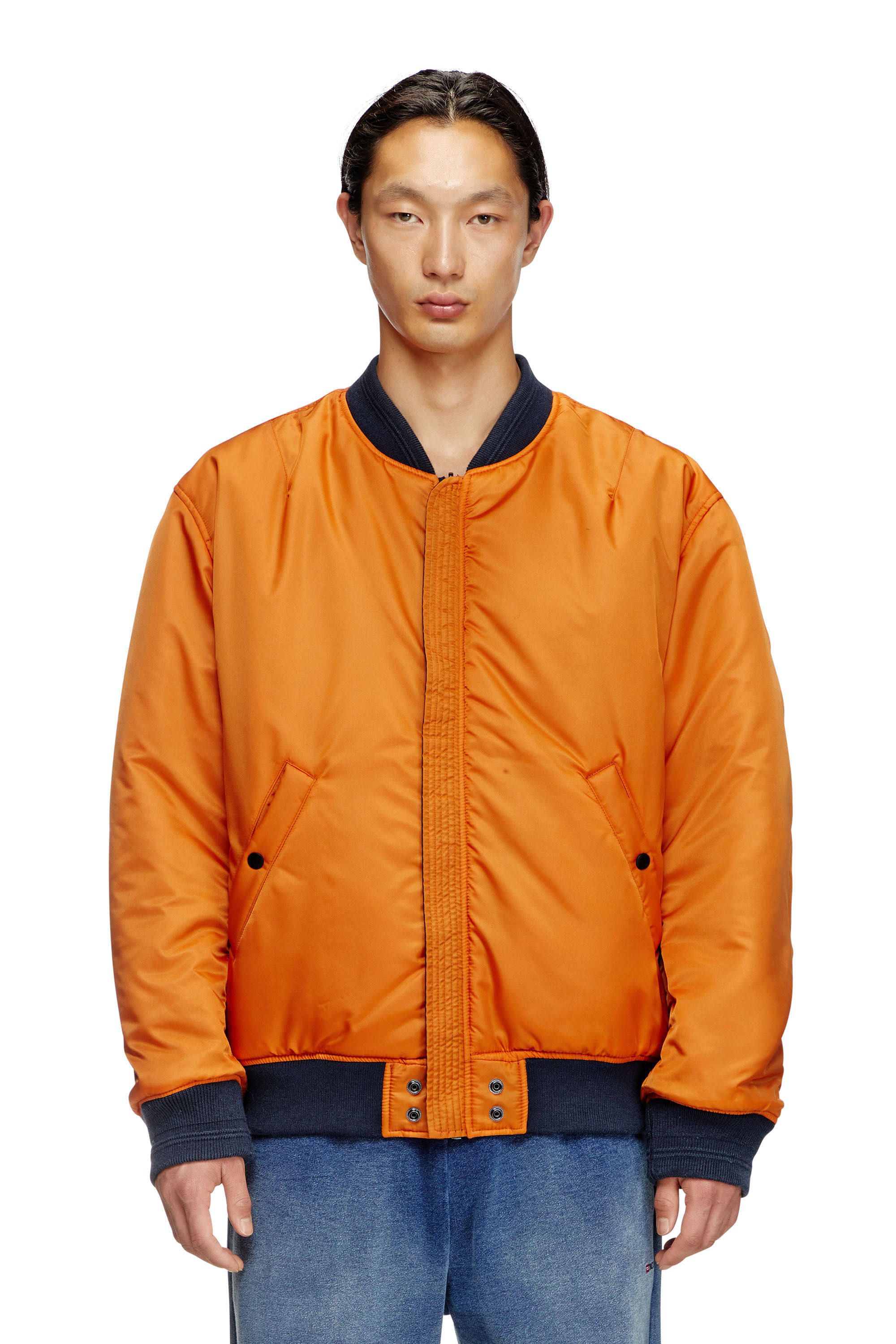 Diesel - J-HELD, Male's Bomber in padded nylon with Oval D in null - 6