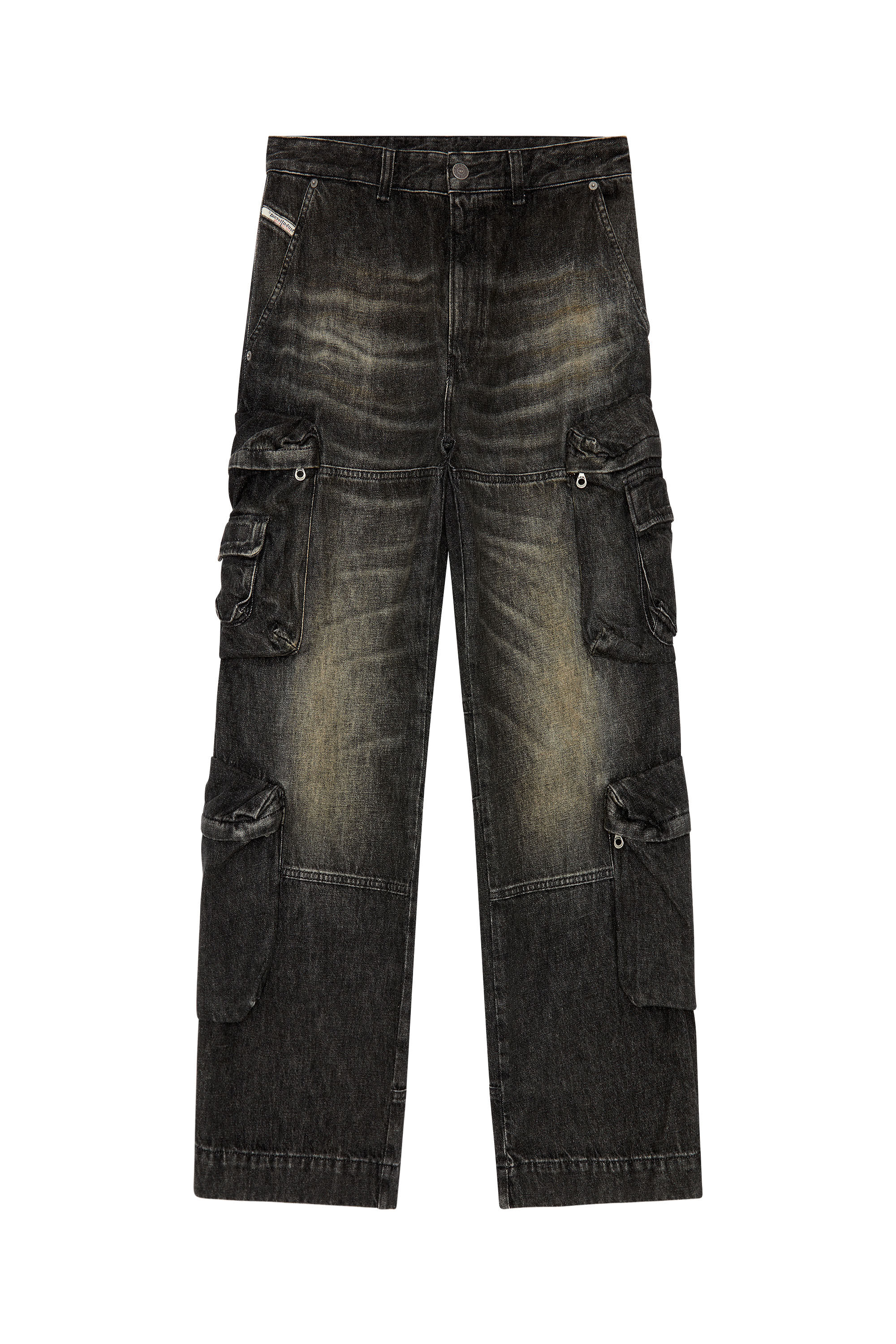 Diesel - Male Straight Jeans D-Fish 0GHAA, ブラック/ダークグレー - Image 2