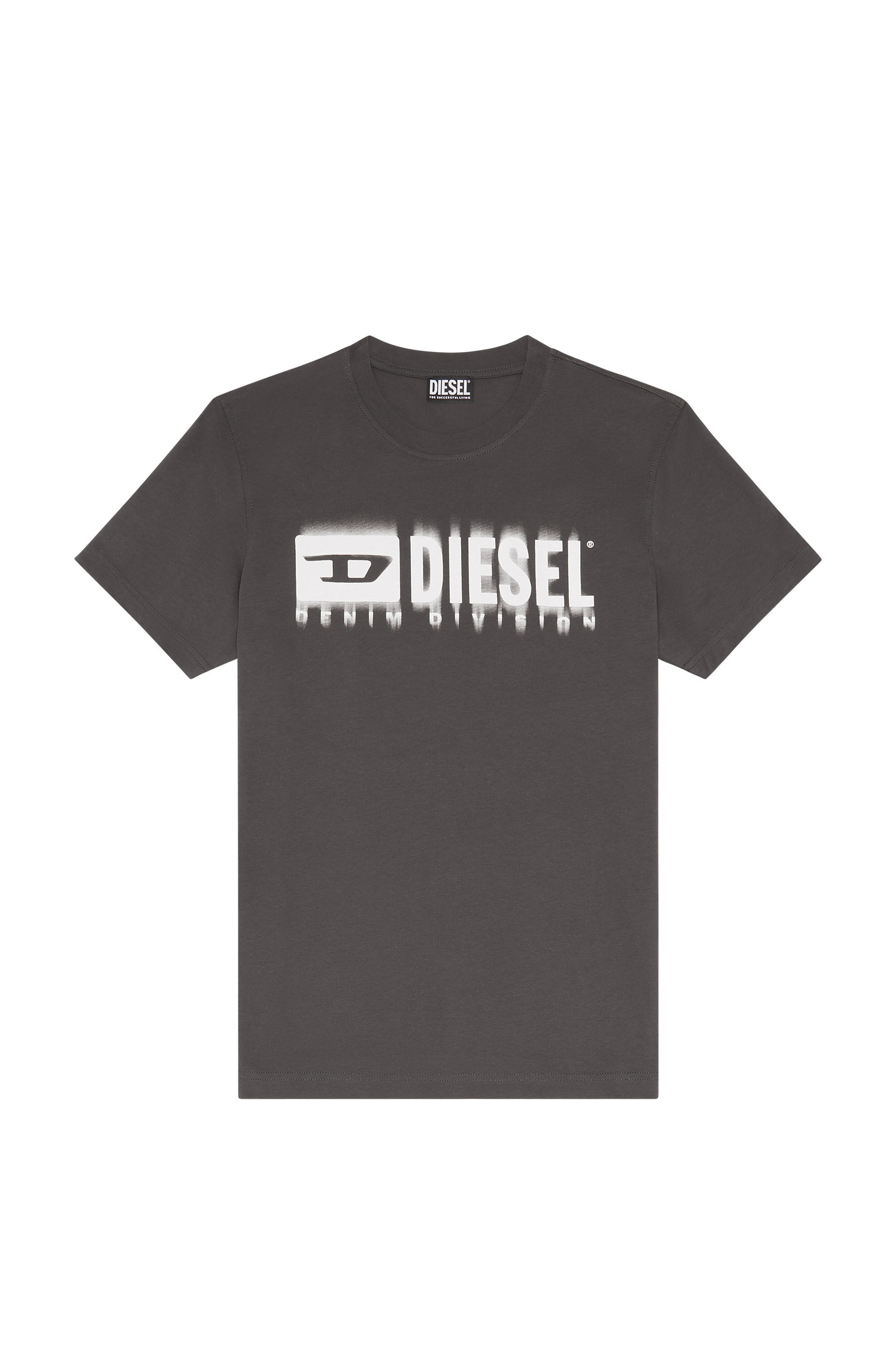 T-DIEGOR-L6 ロゴＴシャツ｜グレー｜メンズ｜DIESEL