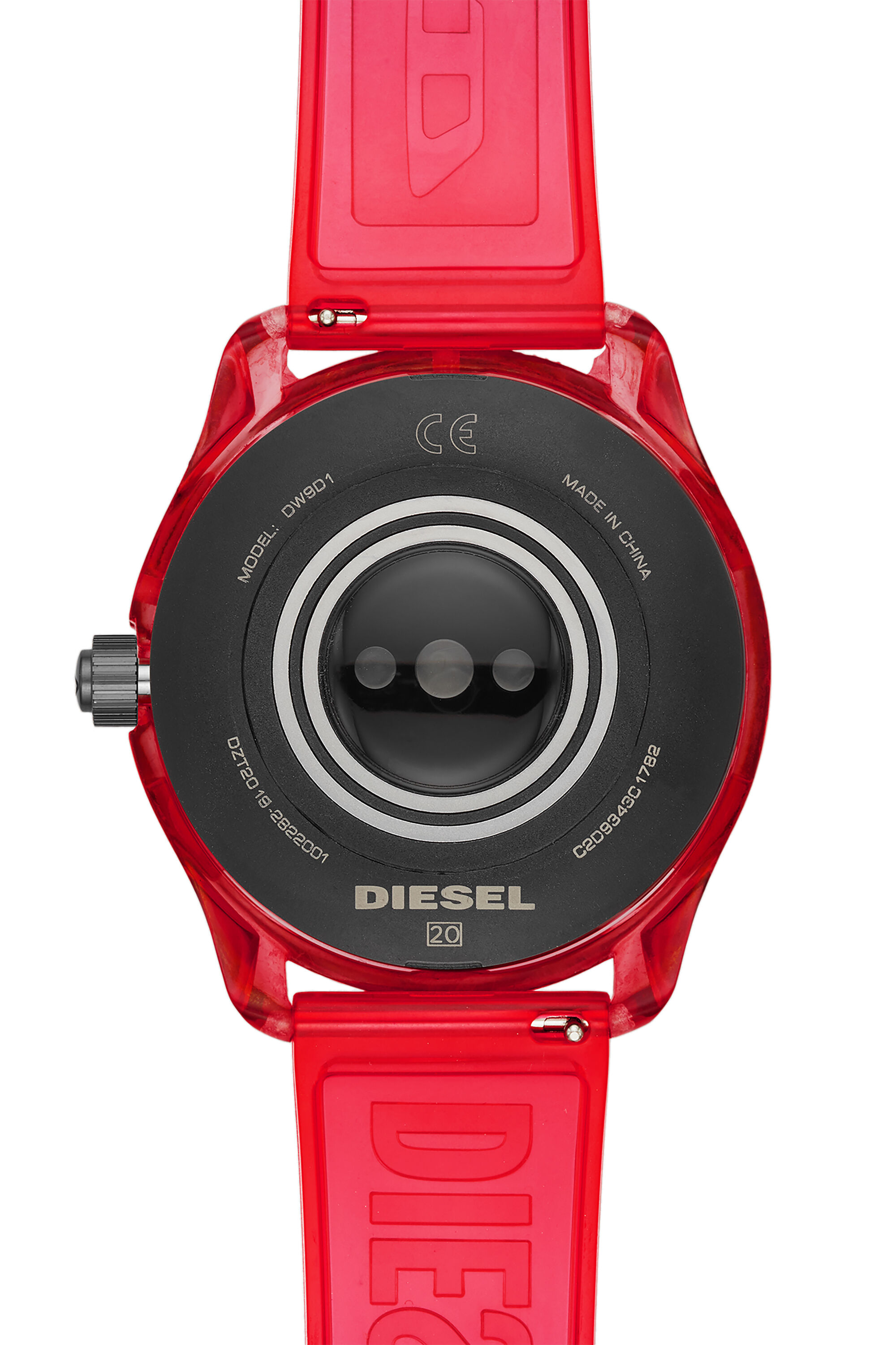 Diesel - DT2019, Male Diesel On Fadelite Smartwatch - Red Transparent in レッド - Image 4