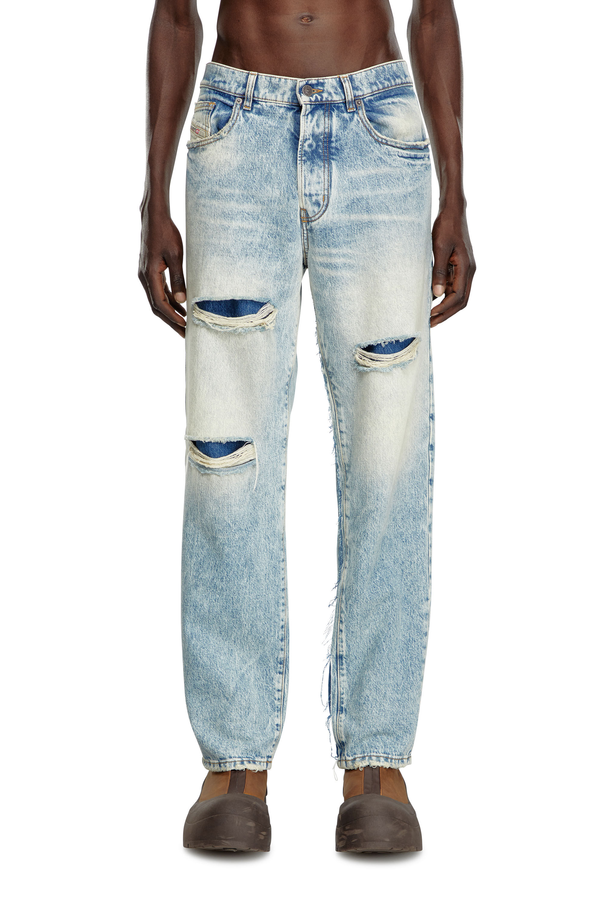 Diesel - Male Straight Jeans D-Fire 0AJEN, ライトブルー - Image 3