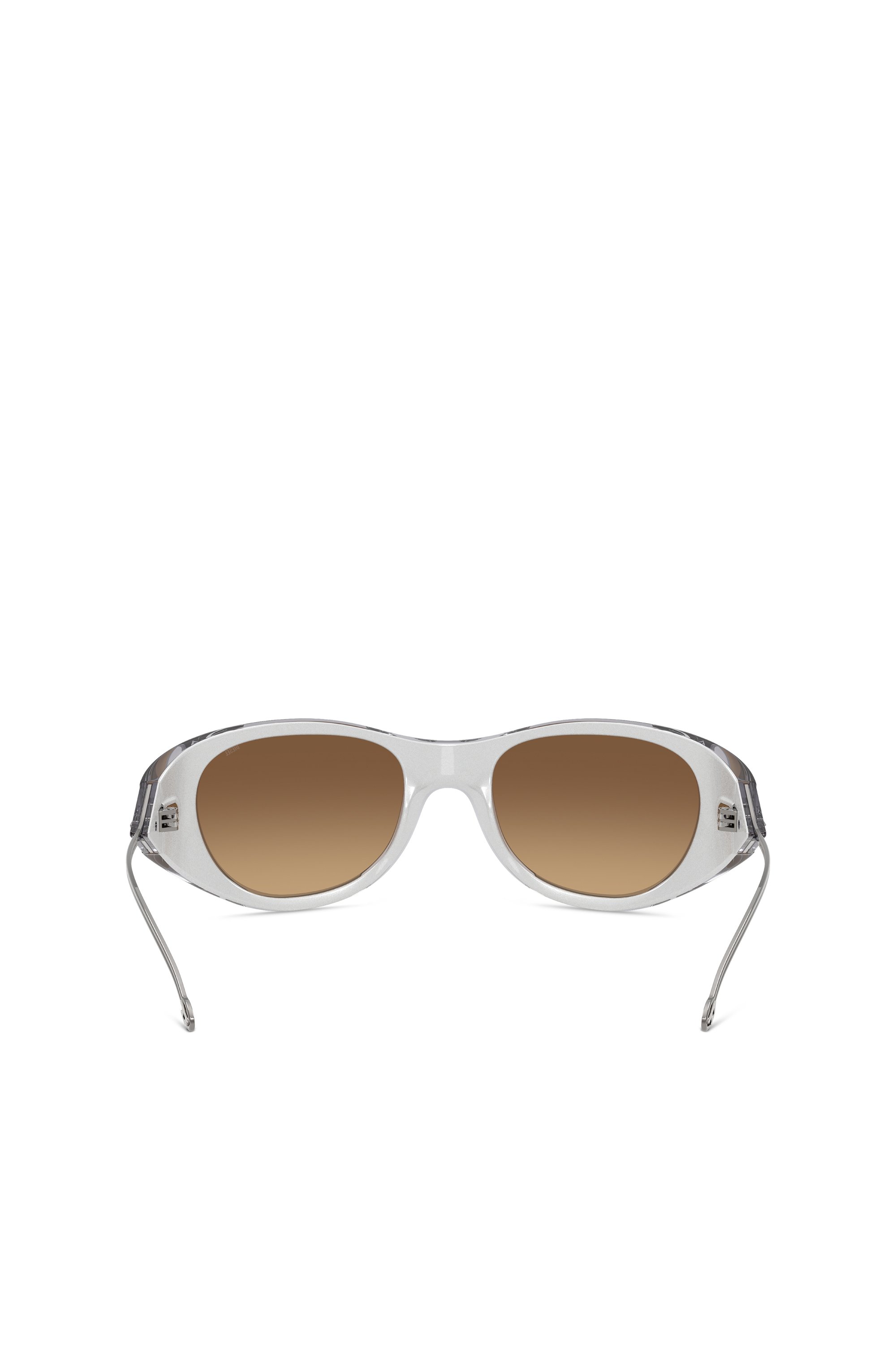 Diesel - 0DL3003, Unisex's Iconic oval sunglasses in ライトグレー - 3