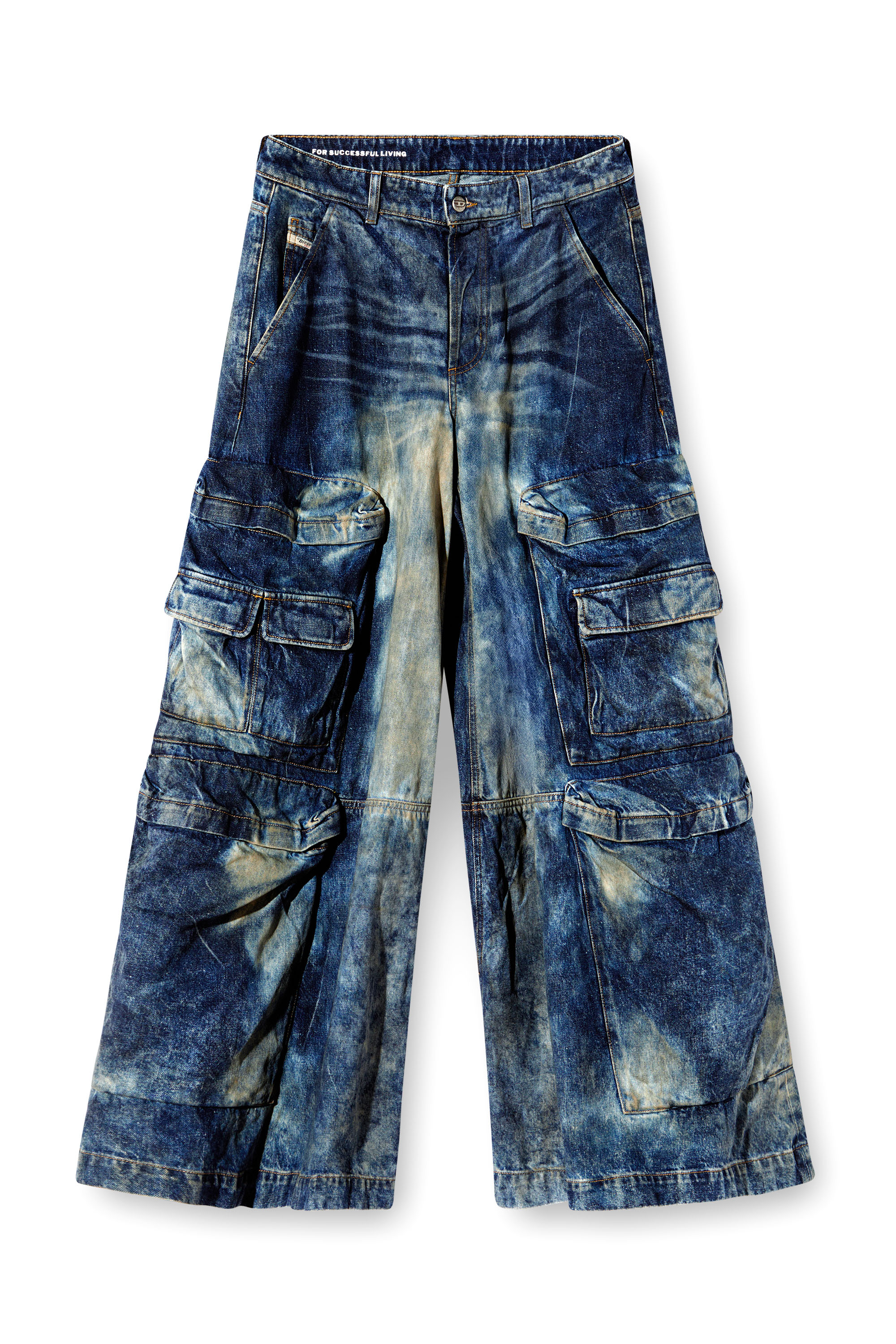 Diesel - Unisex's Relaxed Jeans D-Giappo 0DBCW, ダークブルー - 3