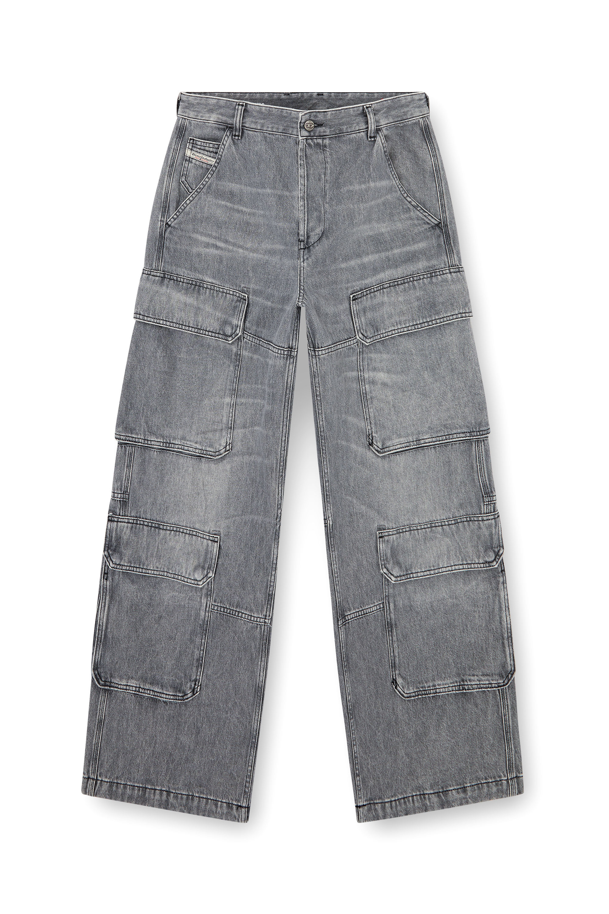 Diesel - Male's Relaxed Jeans D-Touch 0DCBE, ライトグレー - 3