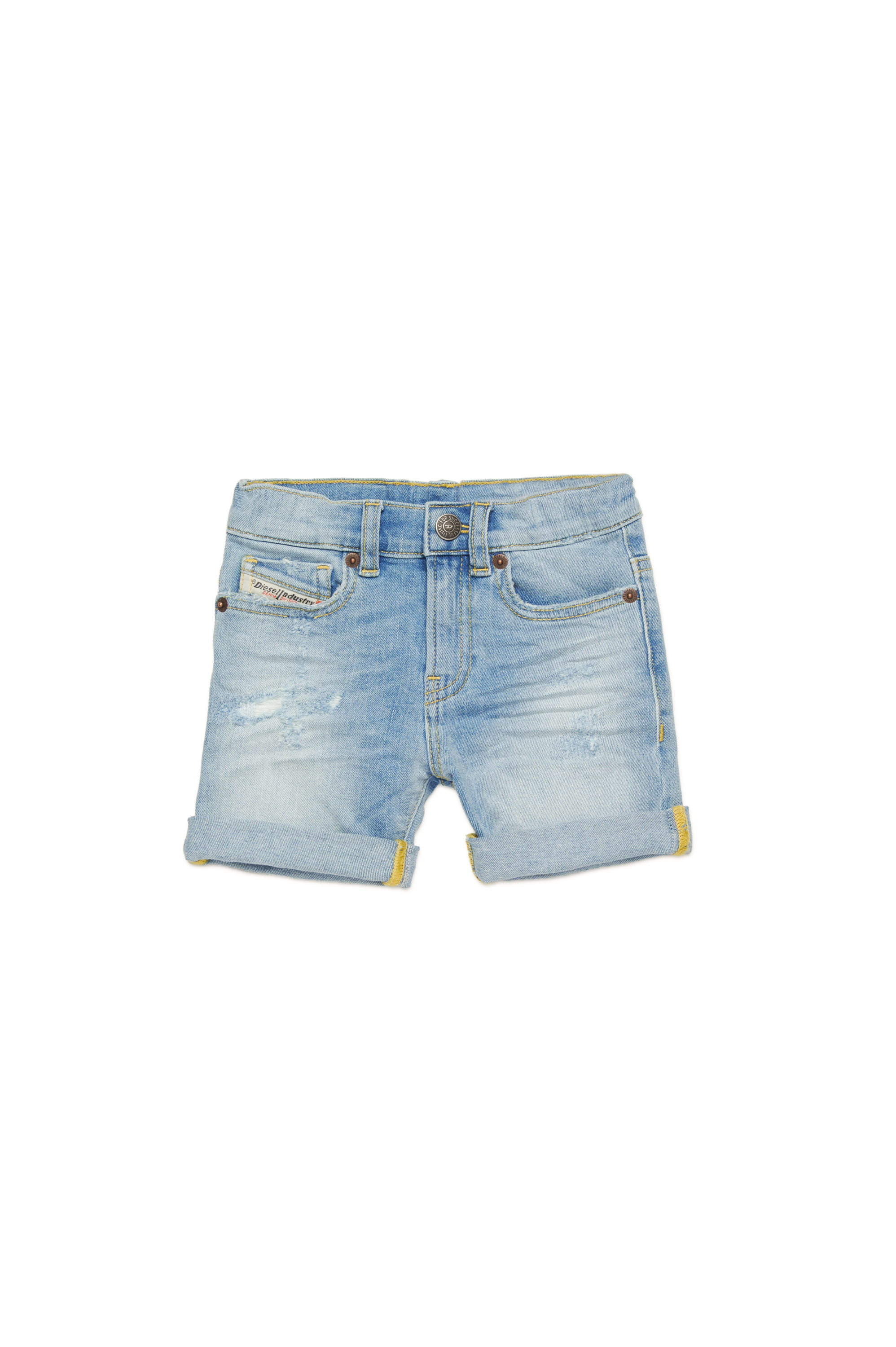 Diesel - PGALLYB, Unisex's Shorts in distressed denim in ライトブルー - 1