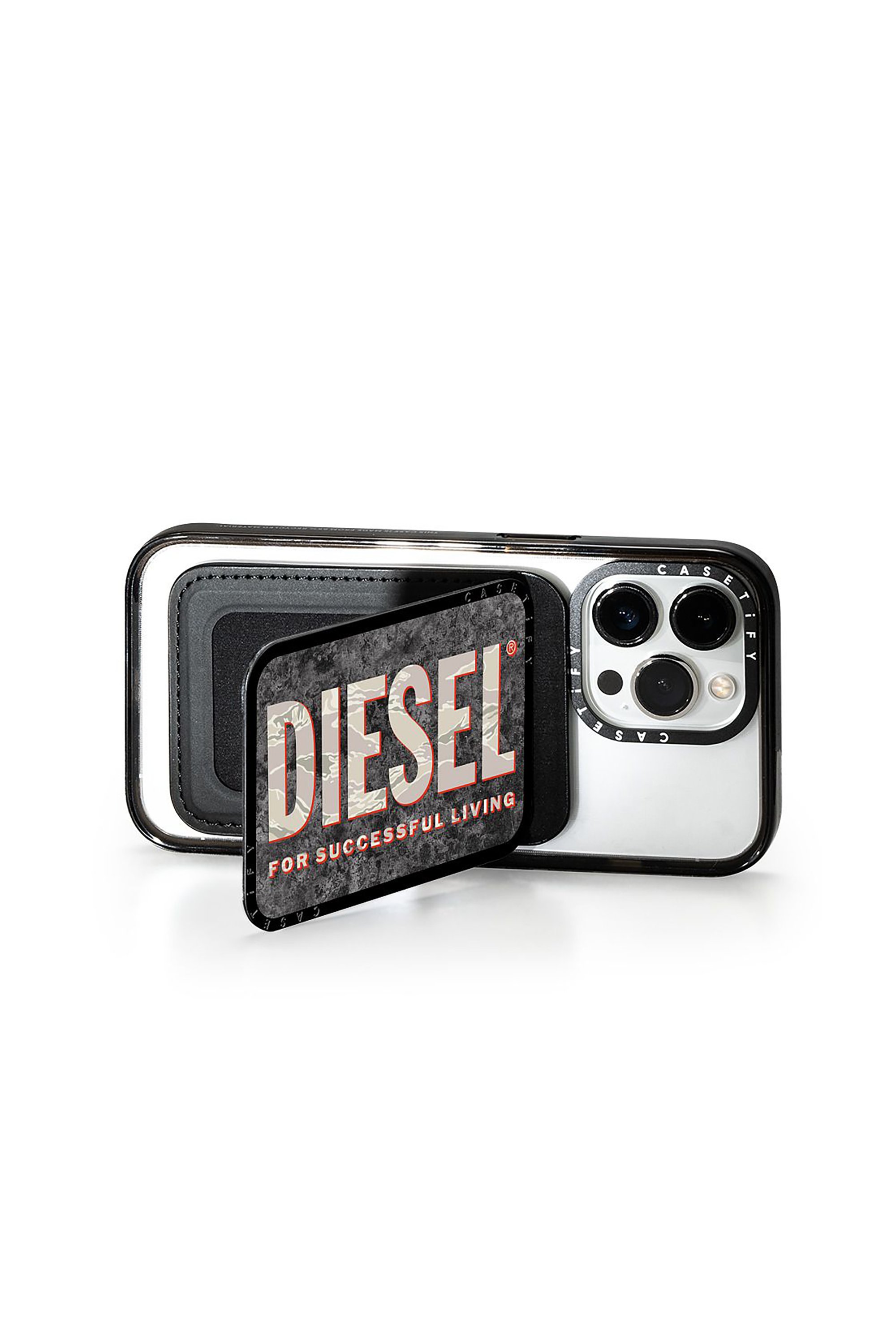 Diesel - 60342 CASETIFY CARD HOLDER & STAND, Unisex's UNIVERSAL in ブラウン/ホワイト - 4