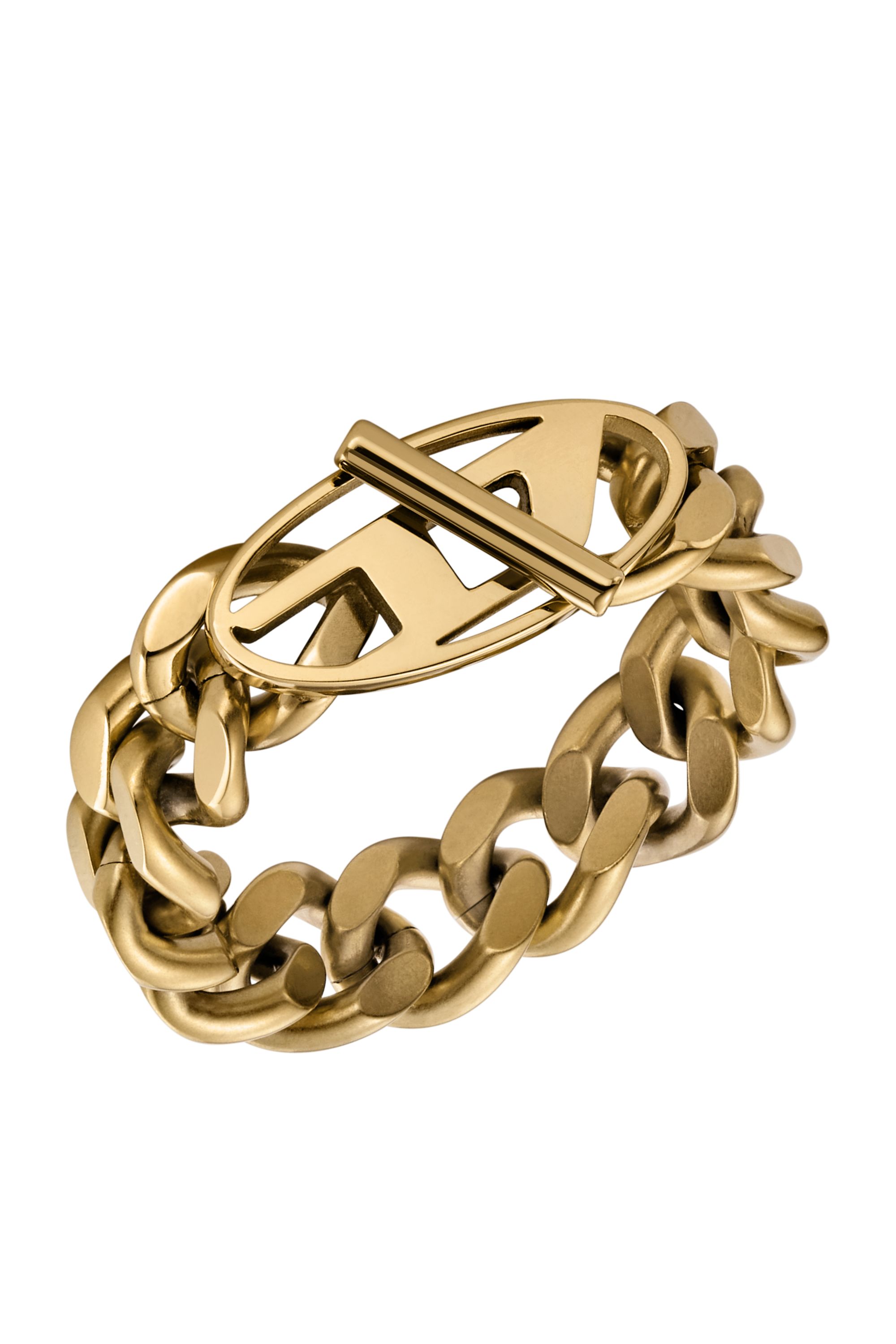 Diesel - DX1568710 JEWEL, Unisex's Gold-Tone Stainless Steel Soft Chain Ring in ゴールド - 1