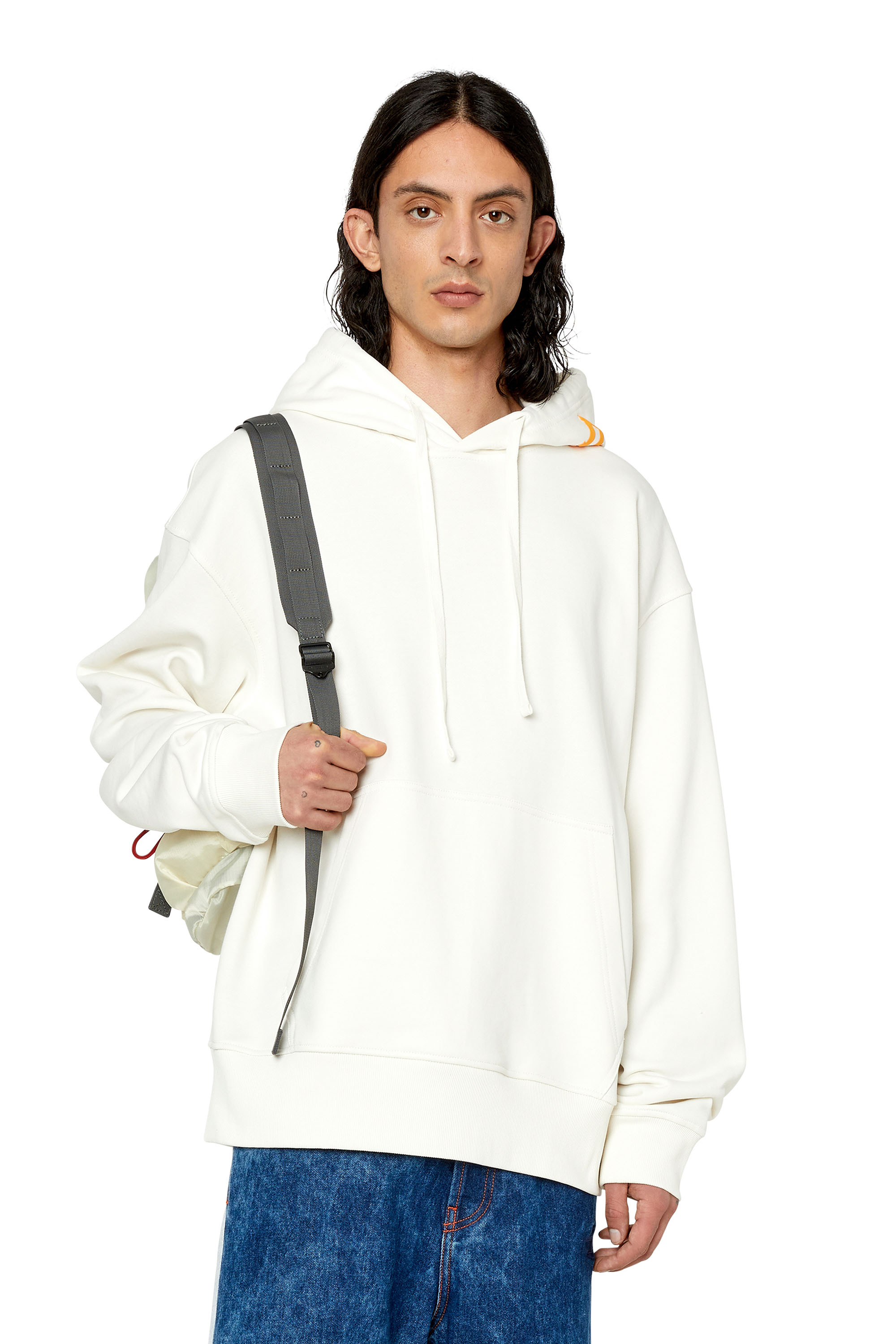 S-MACS-HOOD-G6 （MEN）: オーバーサイズフーディ｜ディーゼル（DIESEL