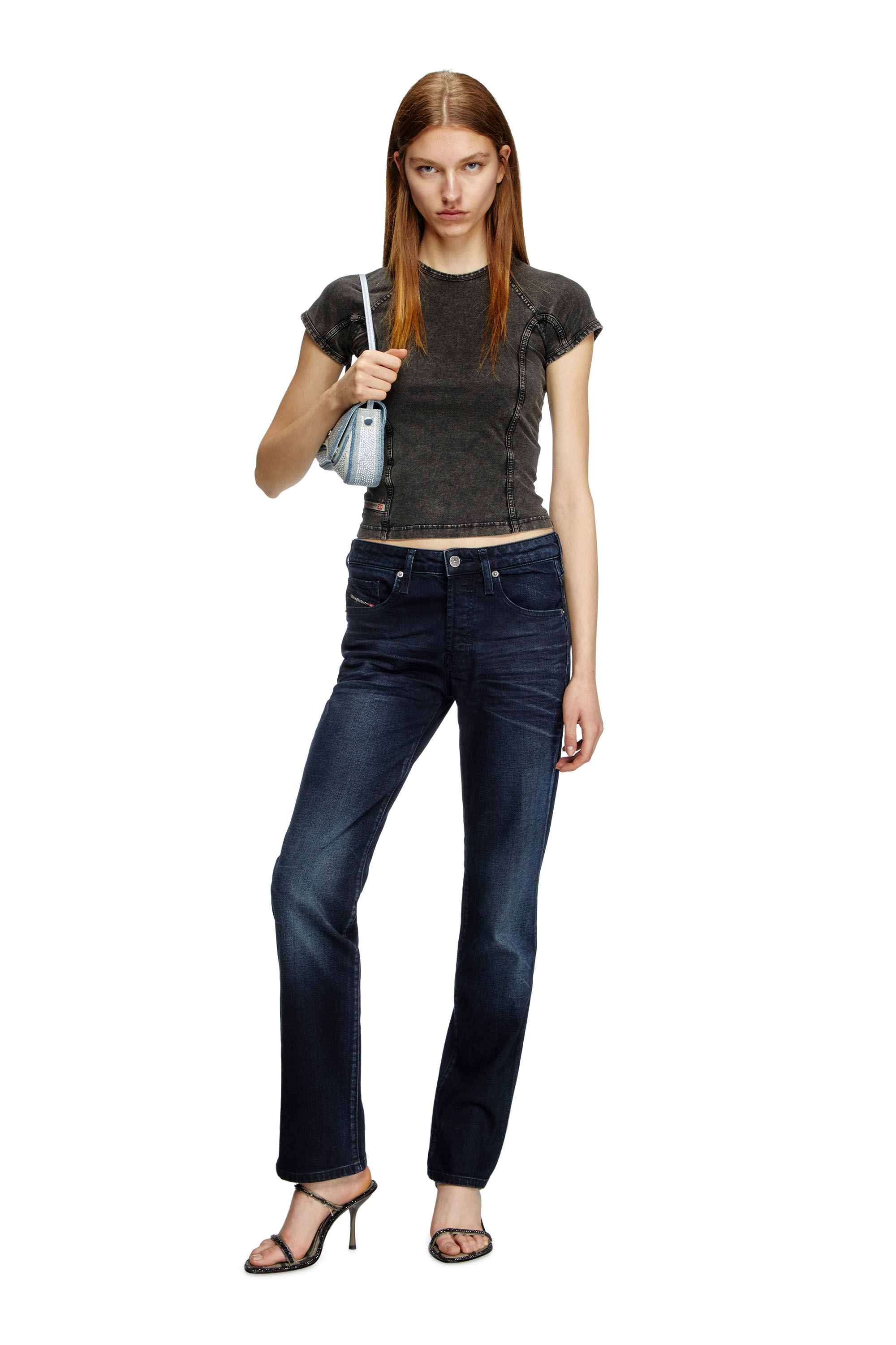 Diesel - Female's Regular Jeans 1989 D-Mine 0BMBX, ダークブルー - 2