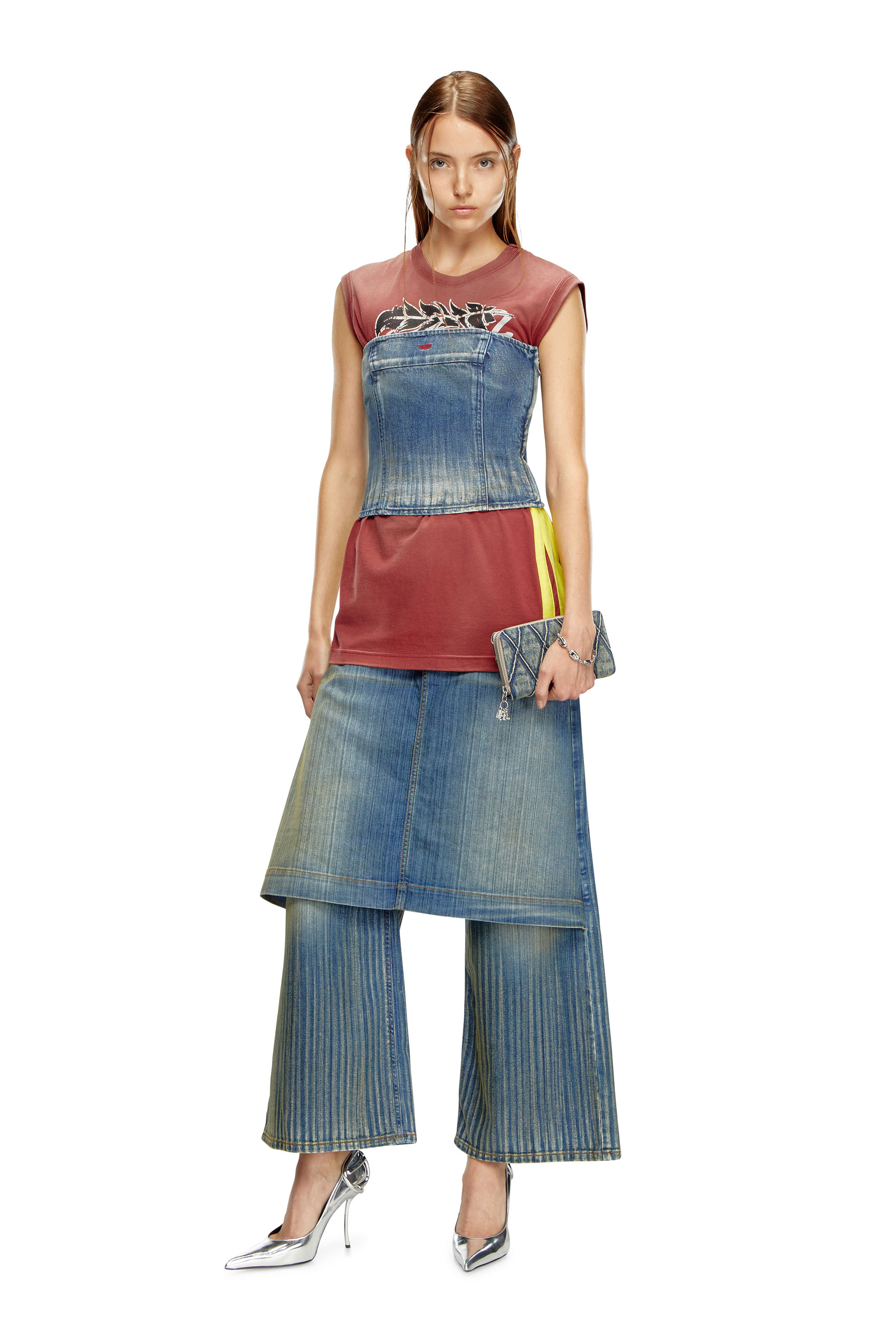 Diesel - Female Straight Jeans D-Syren 0CBCX, ミディアムブルー - Image 2