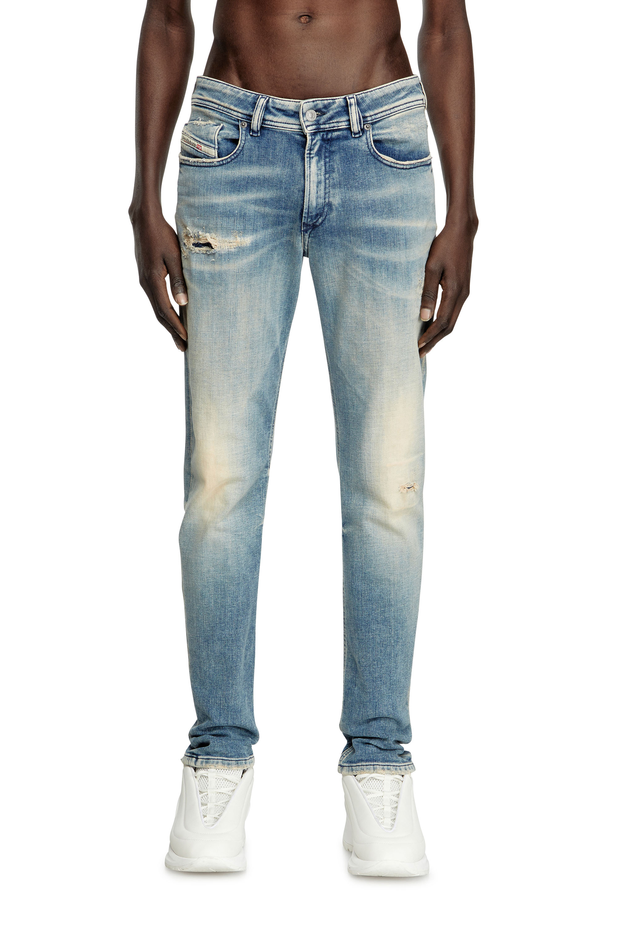 Diesel - Male's Skinny Jeans 1979 Sleenker 09K58, ライトブルー - 1