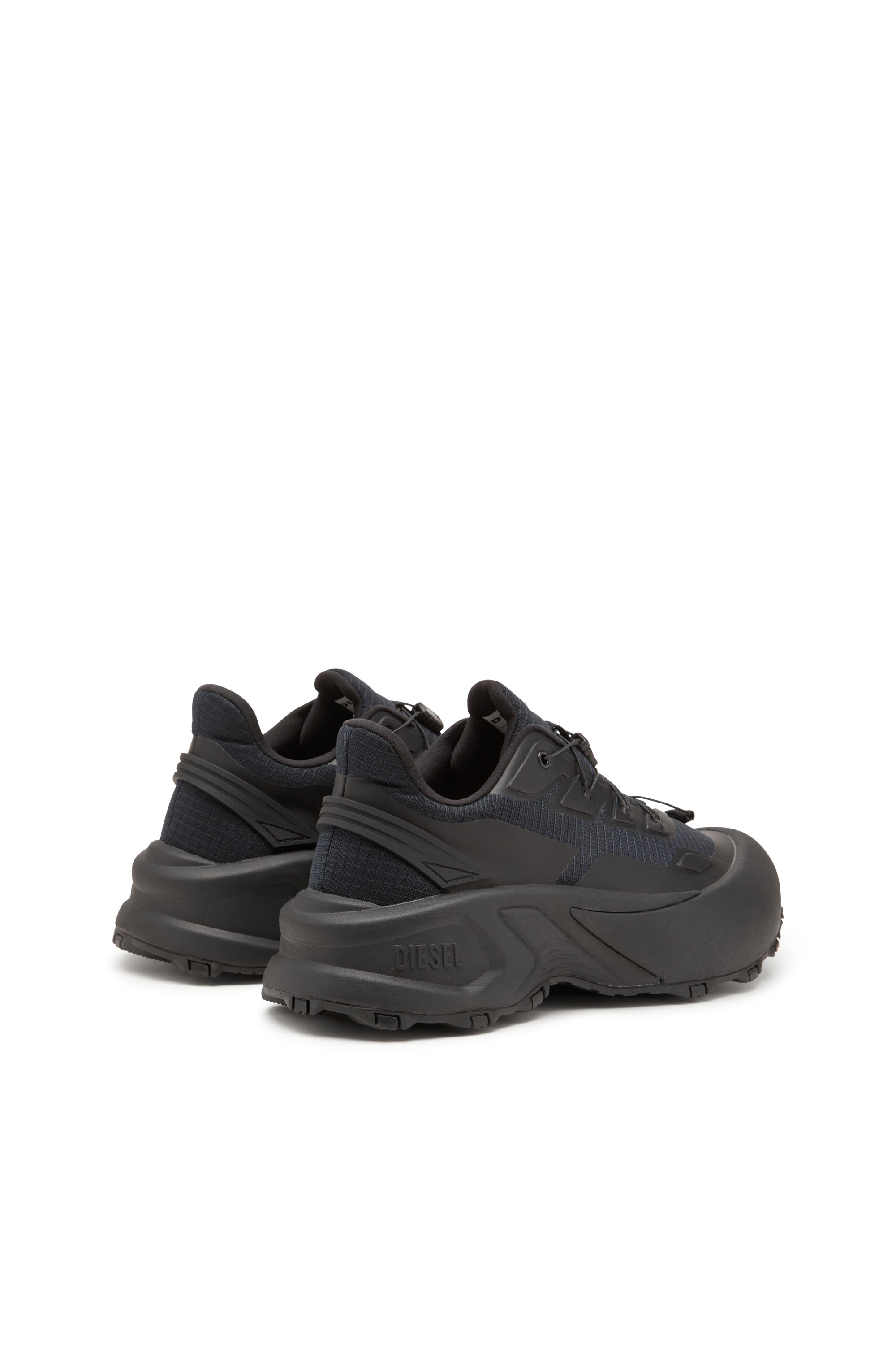 Diesel - D-CAGE RUNNER, Male's D-Cage Runner-Sneakers in TPU-trimmed ripstop in ブラック - 4