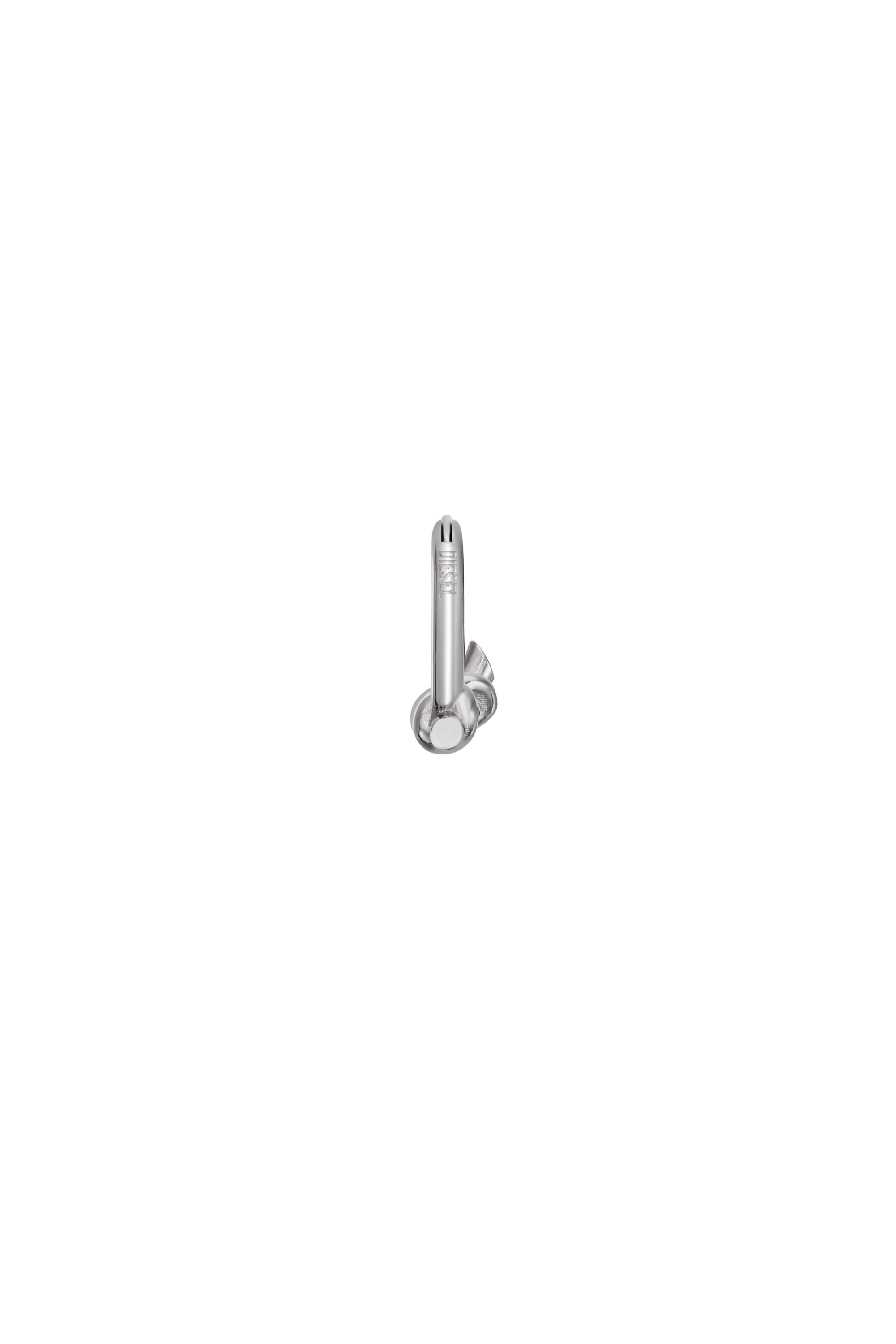 Diesel - DX1447, Unisex Stainless Steel single hoop knot earring in シルバー - Image 2