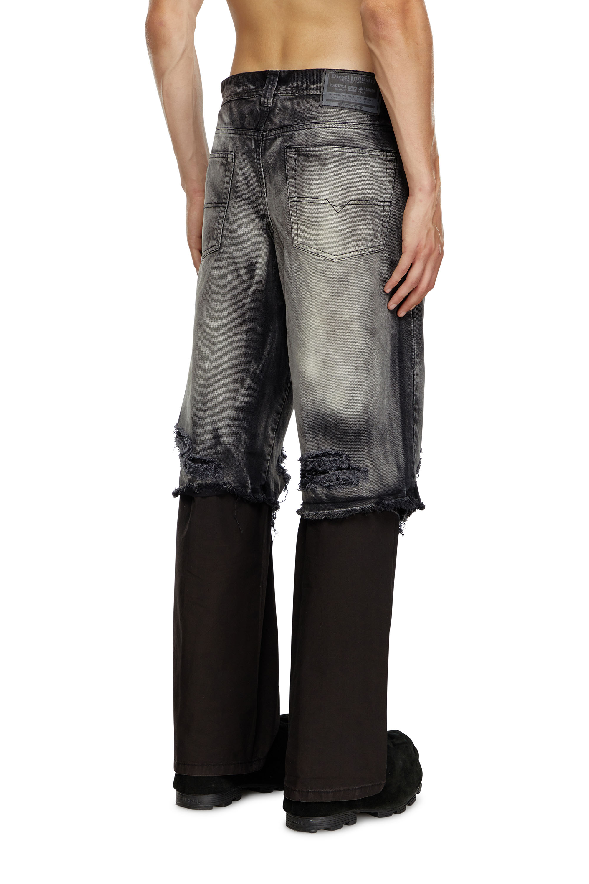 Diesel - P-HANS, Male 5-pocket pants with layered leg in マルチカラー - Image 3
