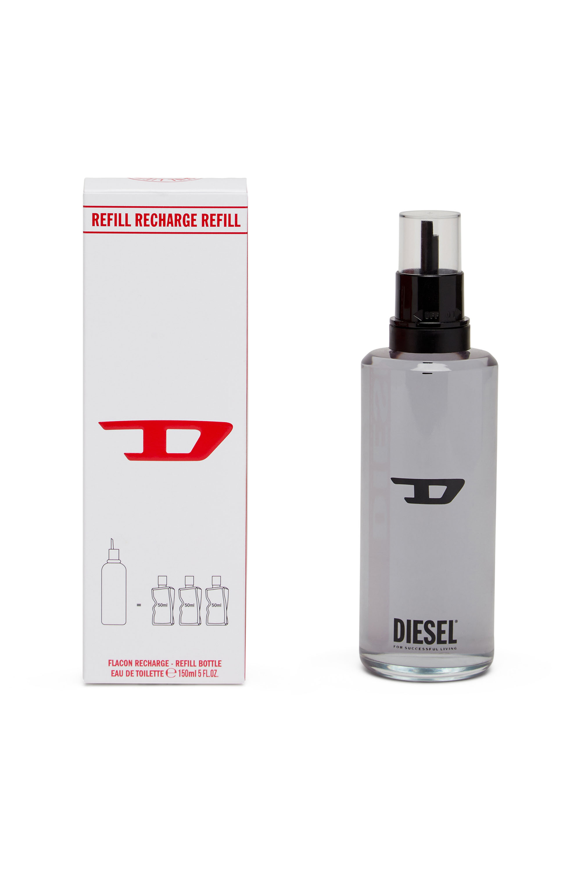 Diesel - D REFILL 150 ML, Unisex's D REFILL 150ml, 5 FL.OZ., Eau de Toilette in グレー - 2