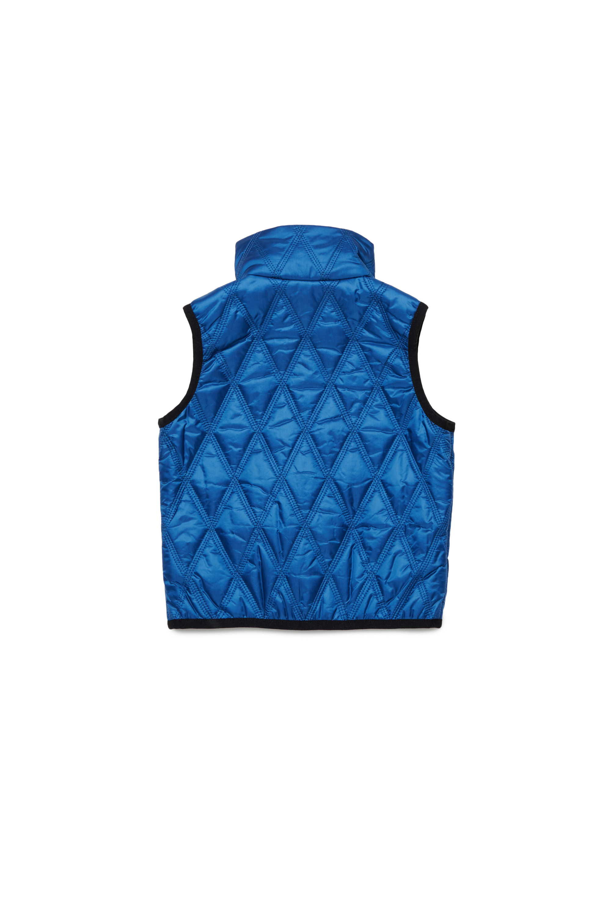 Diesel - JFOKKLOGONHB, Unisex Quilted vest with Oval D patch in ブルー - Image 2