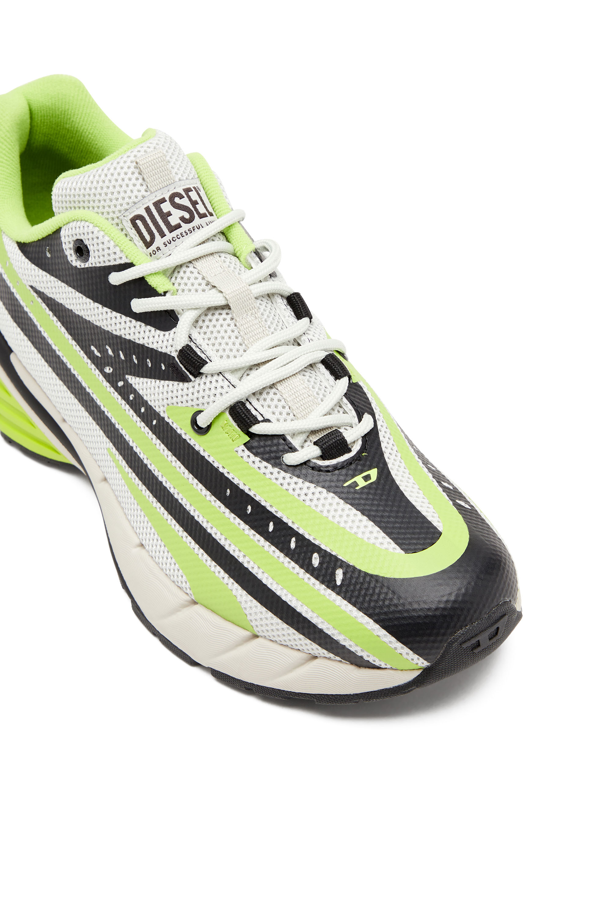 Diesel - D-AIRSPEED LOW, Male D-Airspeed Low-Striped sneakers in coated mesh in マルチカラー - Image 6