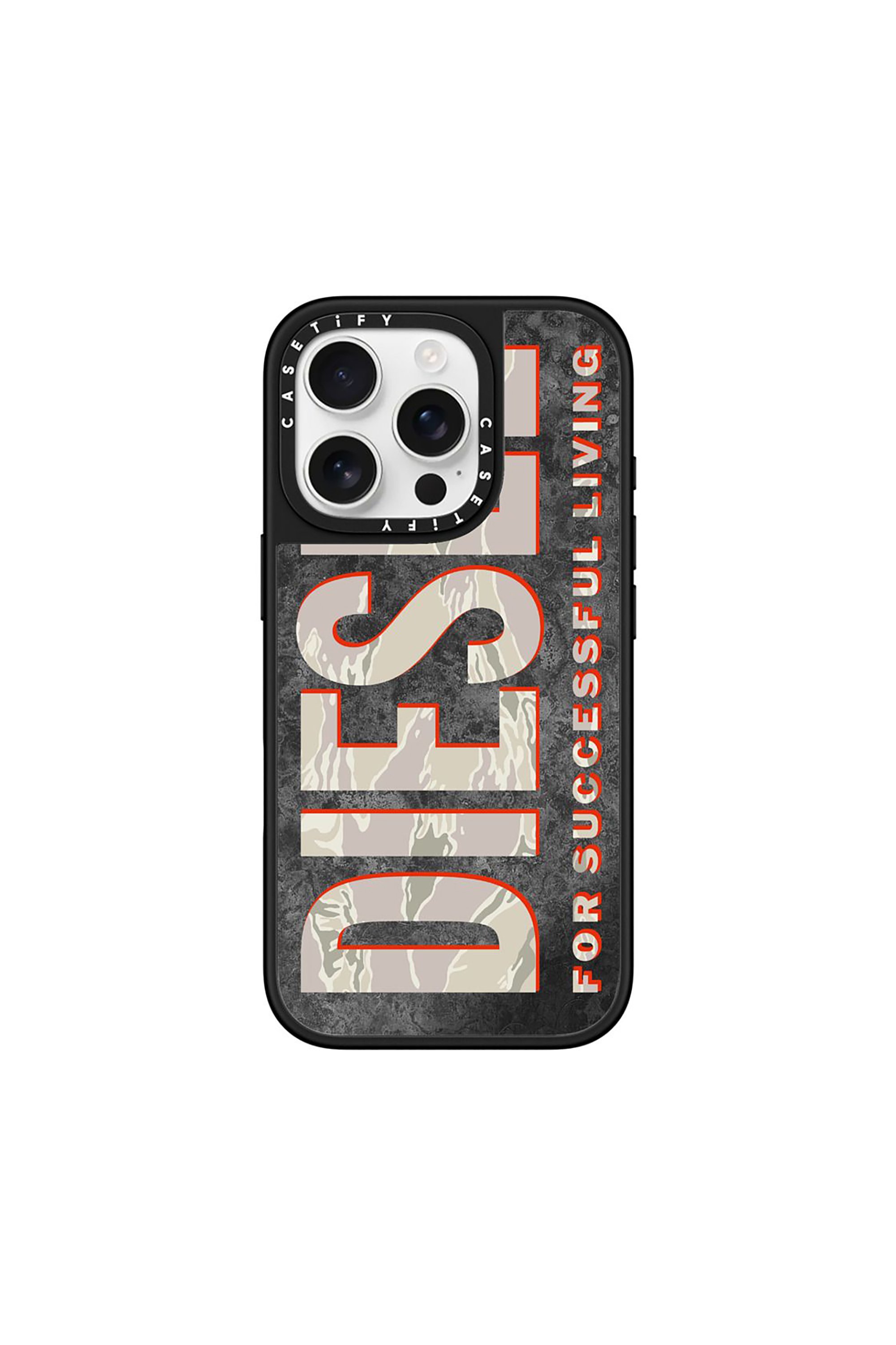 Diesel - 60330 CASETIFY MOULDED CASE, Unisex's IPHONE 16 PRO in ブラウン/ホワイト - 1