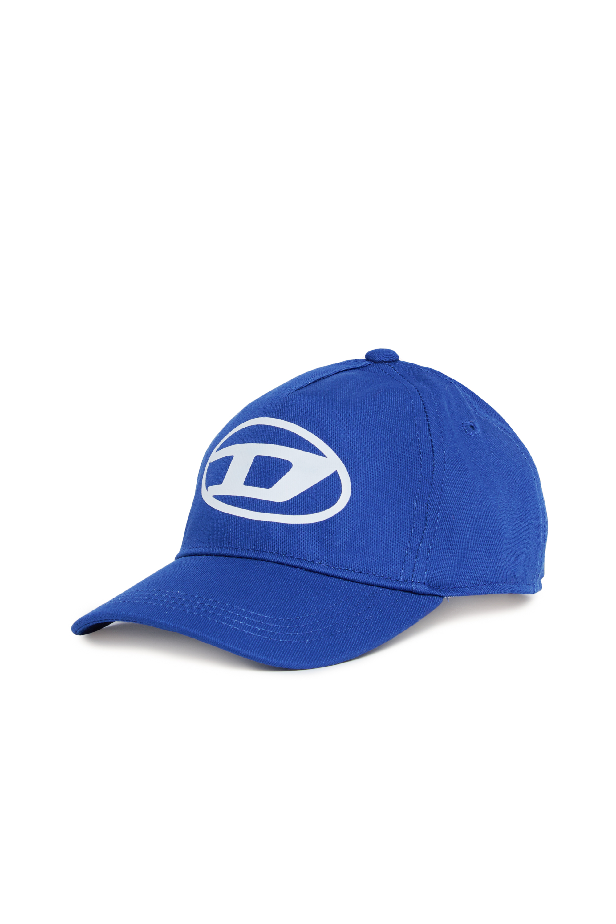 Diesel - FIMBOB, Unisex Baseball cap with Oval D print in ブルー - Image 1