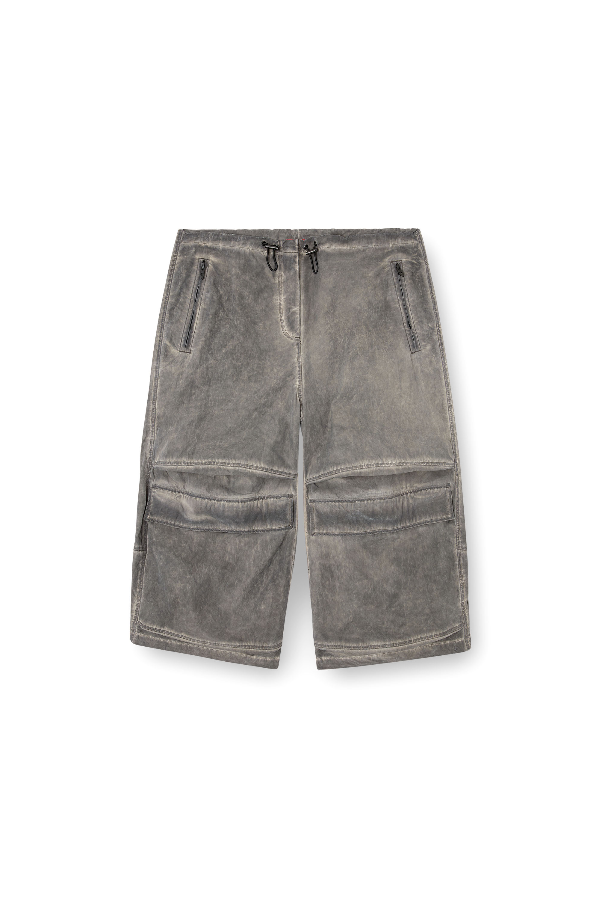 Diesel - P-DAYETZ-SHORT-FEM-Q3, Female's Bermuda cargo pants in グレー - 3