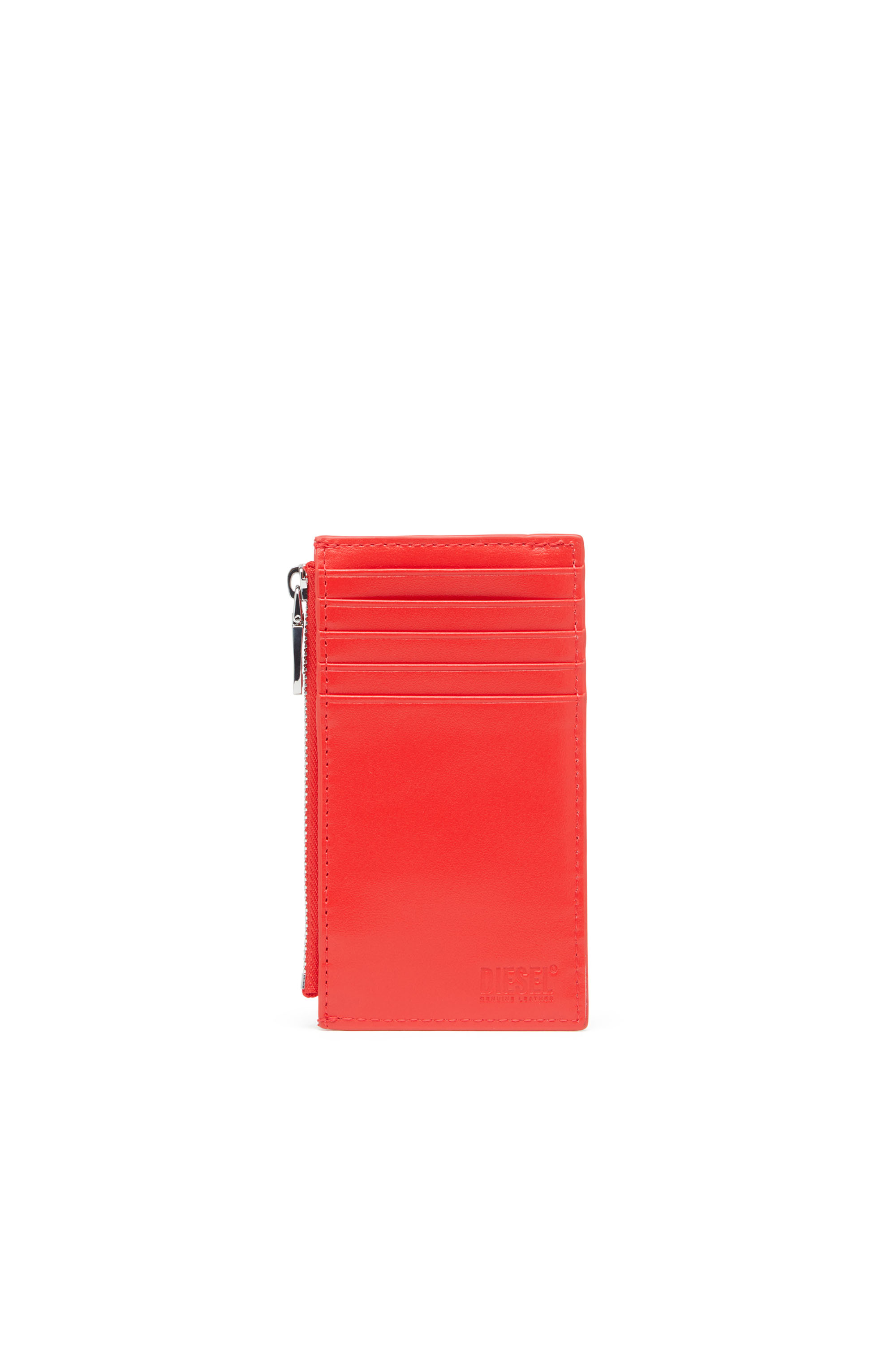 Diesel - PLAY CARD HOLDER III, Female Card holder in glossy leather in レッド - Image 2