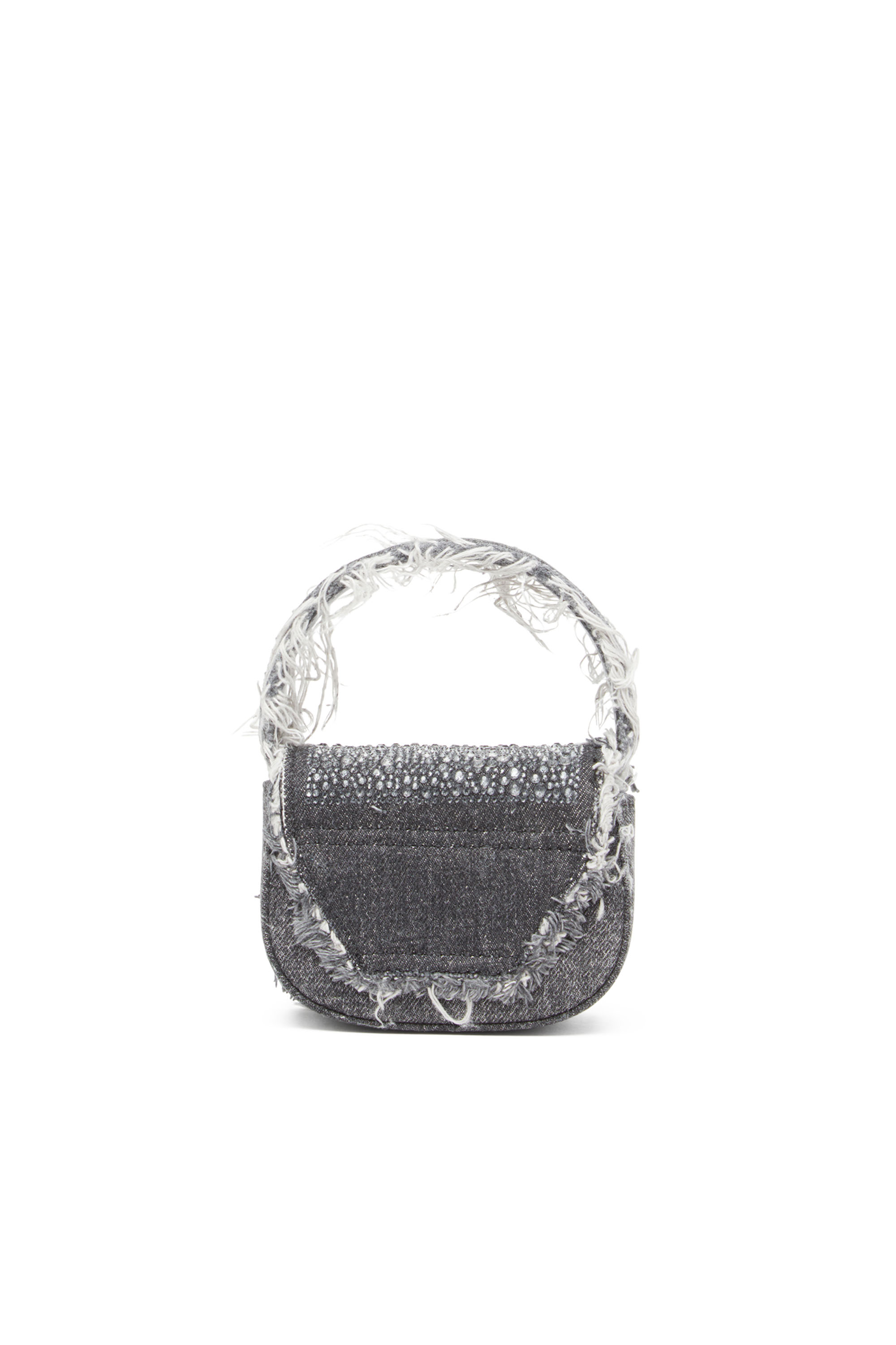 Diesel - 1DR XS, Female's 1DR XS-Iconic mini bag in denim and crystals in ブラック - 2