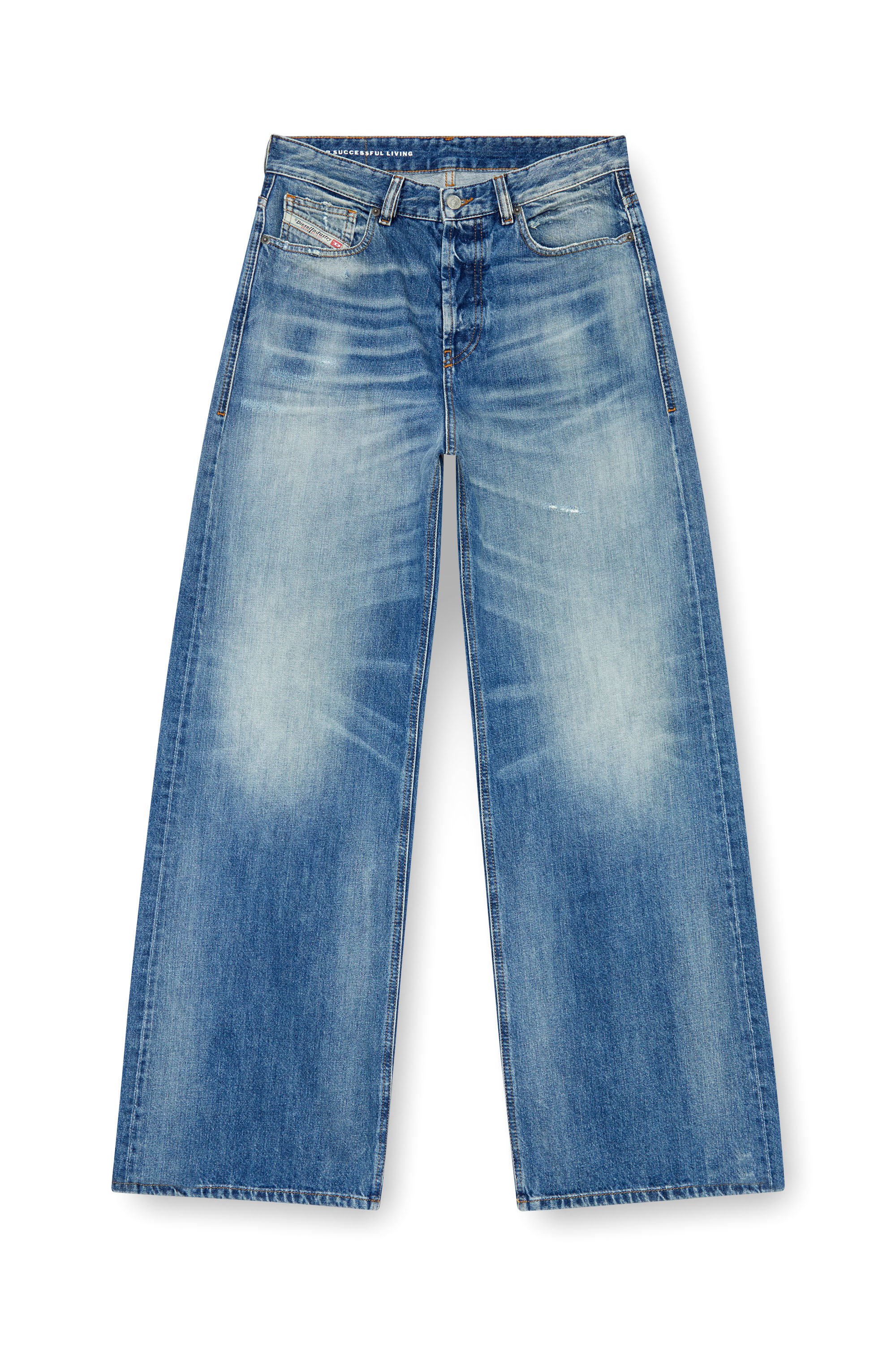 Diesel - Female's Relaxed Jeans 1996 D-Sire 09J86, ミディアムブルー - 3