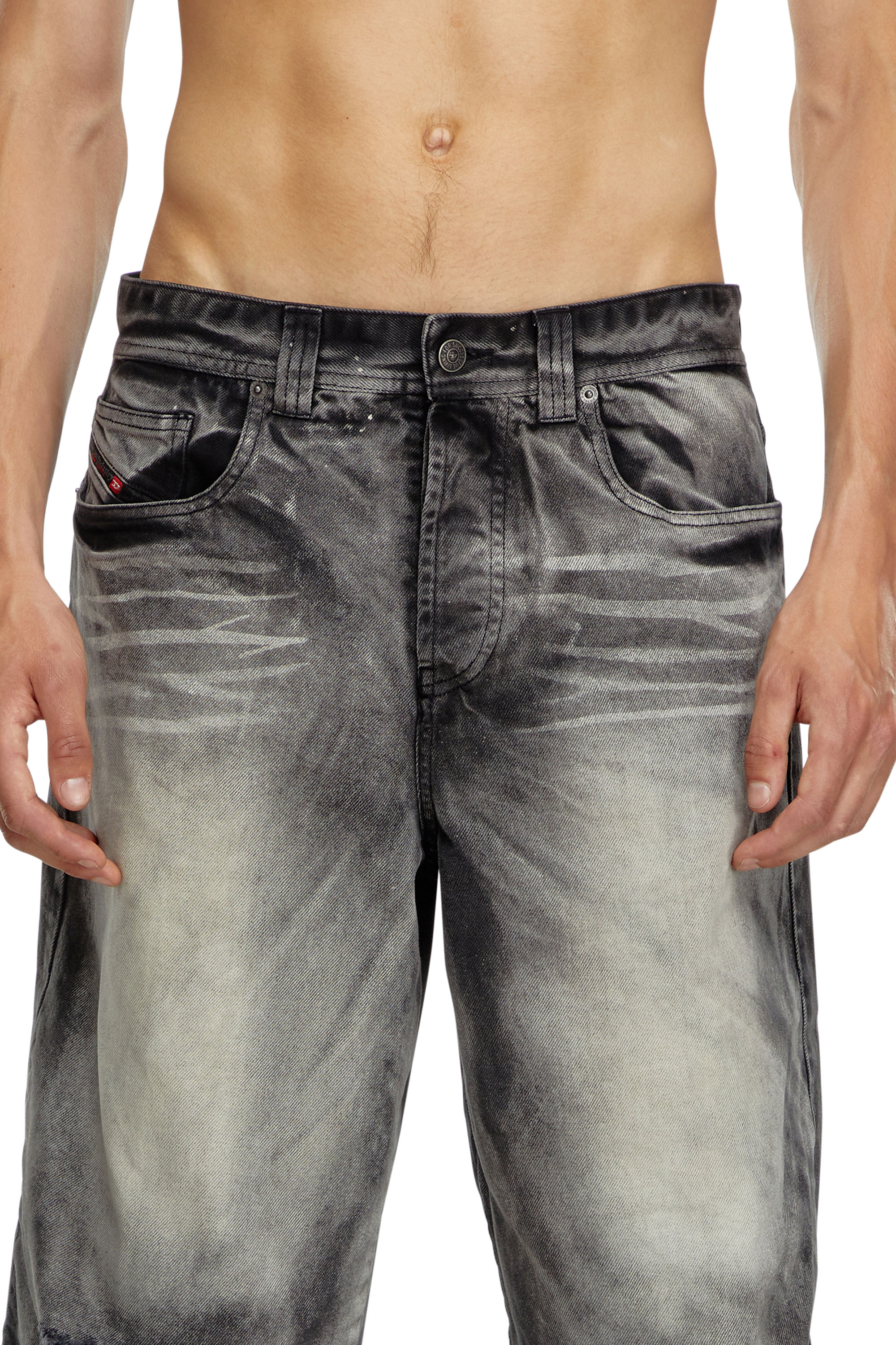 Diesel - P-HANS, Male 5-pocket pants with layered leg in マルチカラー - Image 4