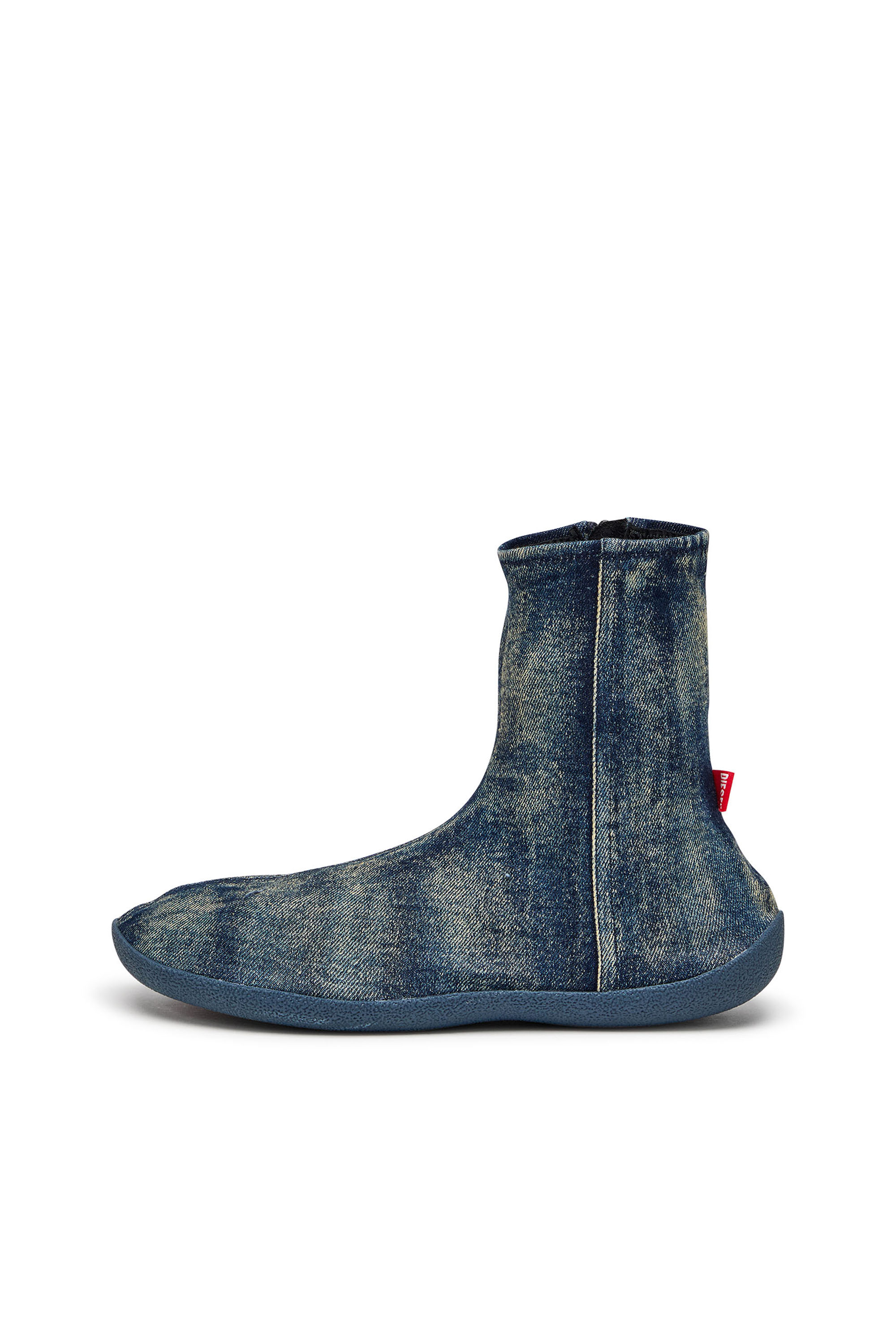 Diesel - D-SHOCK BT, Male's D-Shock Bt-Socks boots in solarised denim in ブルー - 7