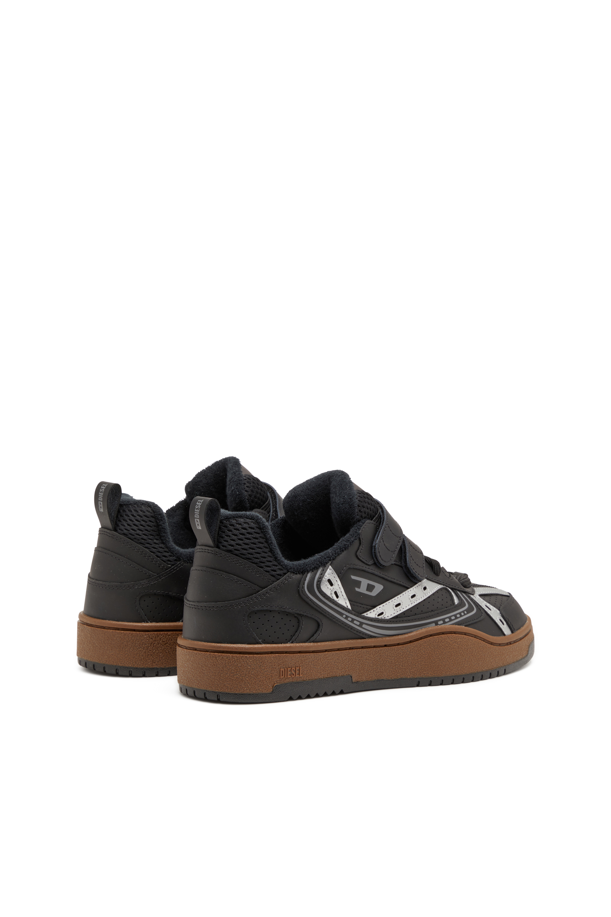 Diesel - S-UKIYO SKT, Male's S-Ukiyo-Leather sneaker with straps in ブラック - 3