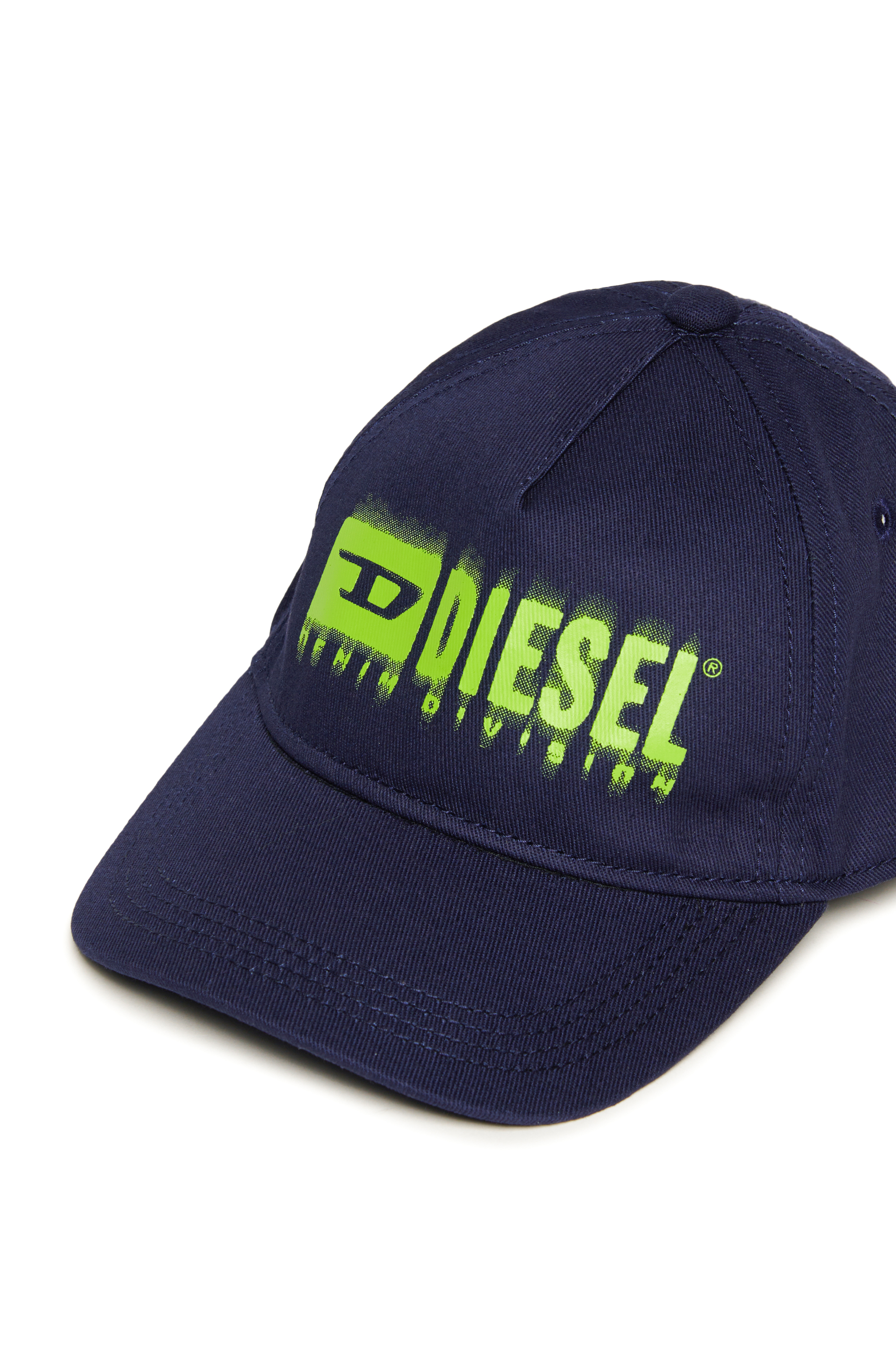 Diesel - FPRITTILB, Unisex's Denim baseball cap with dégradé logo in ダークブルー - 3