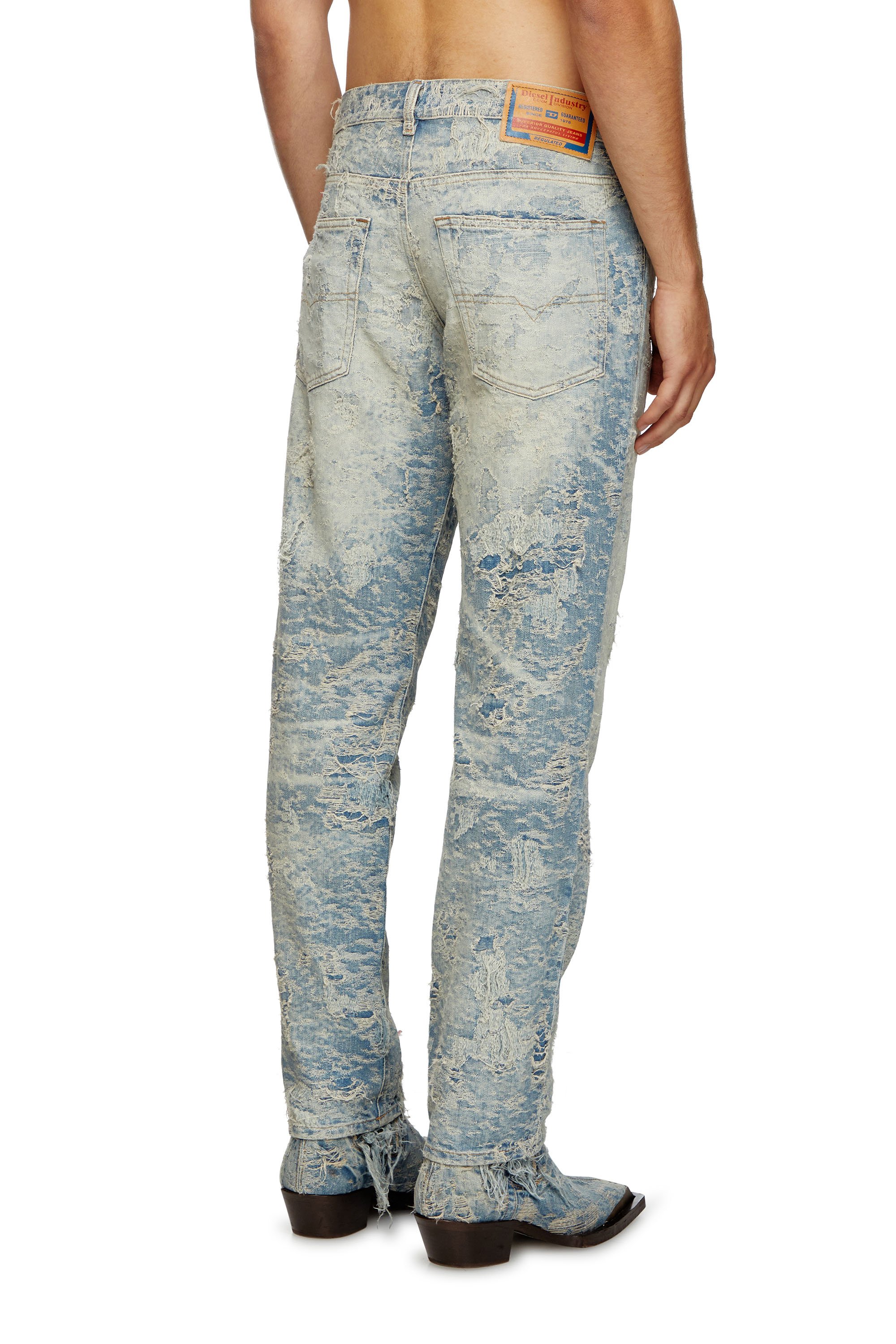 Diesel - Male's Tapered Jeans 2023 D-Finitive 007Z7, ライトブルー - 3