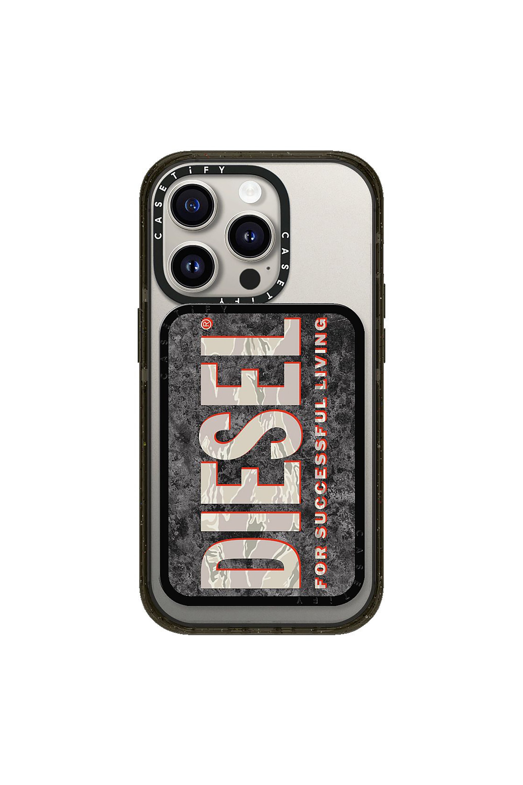 Diesel - 60342 CASETIFY CARD HOLDER & STAND, Unisex's UNIVERSAL in ブラウン/ホワイト - 1