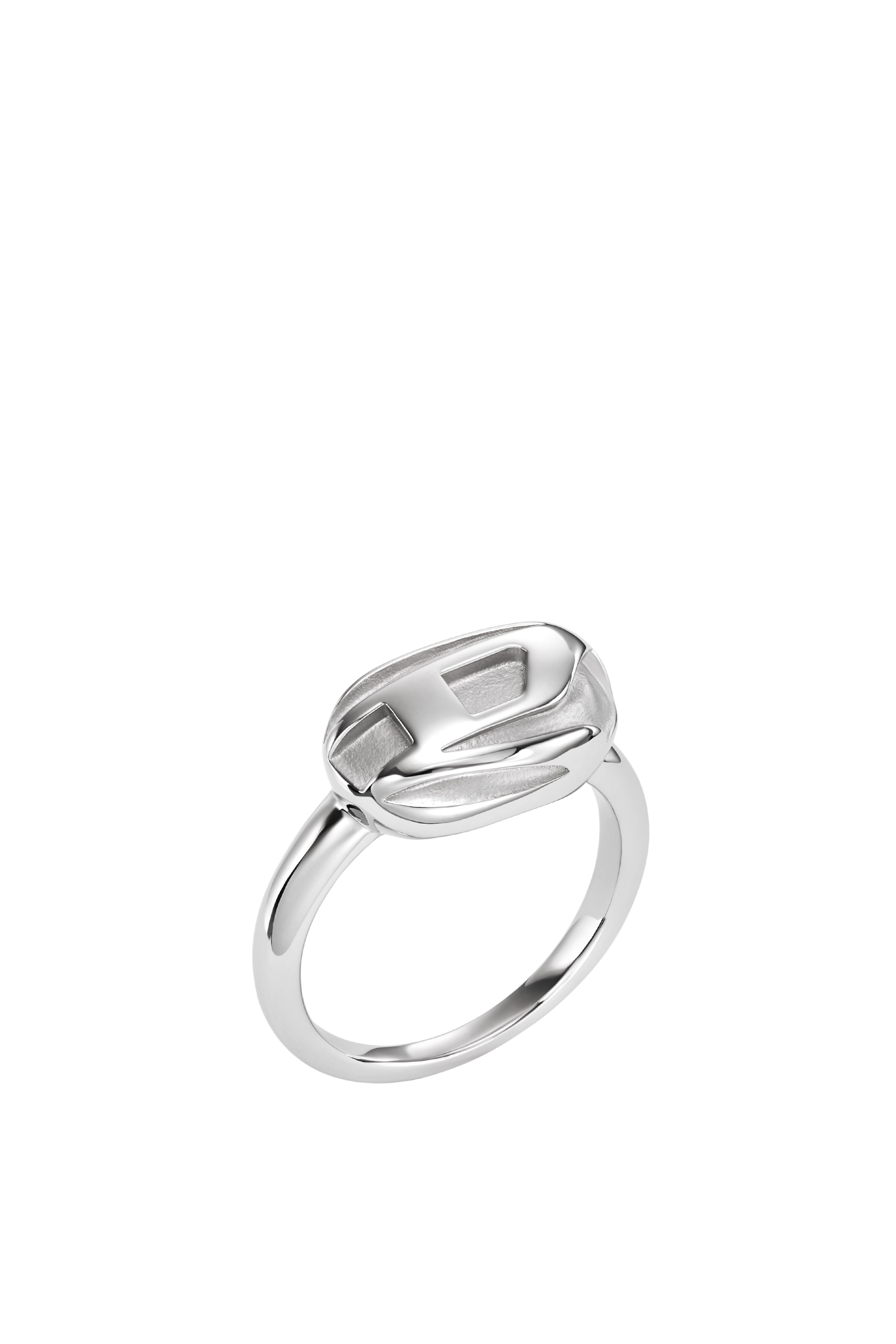 Diesel - DX1485, Male Stainless steel signet ring in シルバー - Image 1