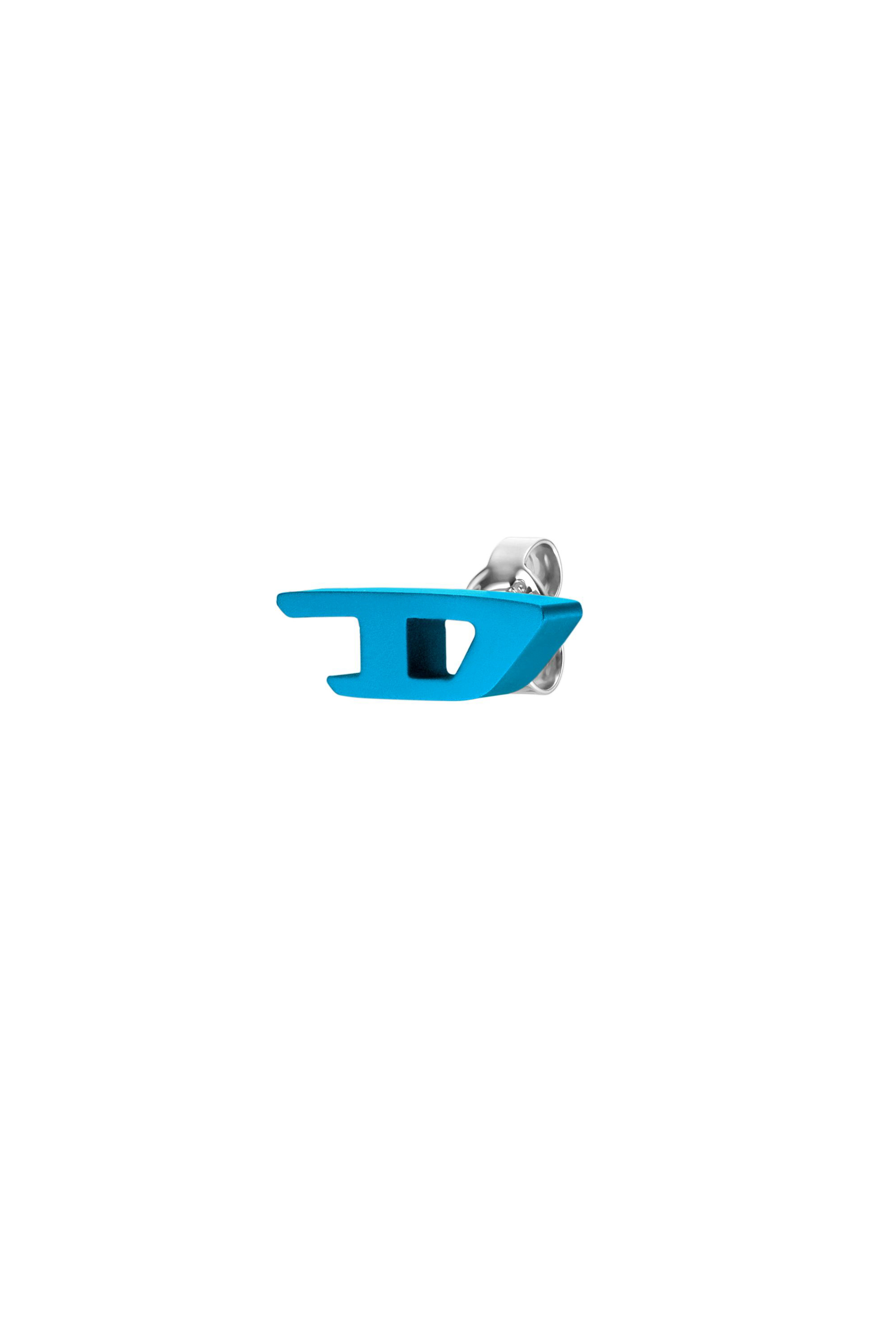 Diesel - DX1504, Unisex Blue aluminum stud earring in ブルー - Image 1