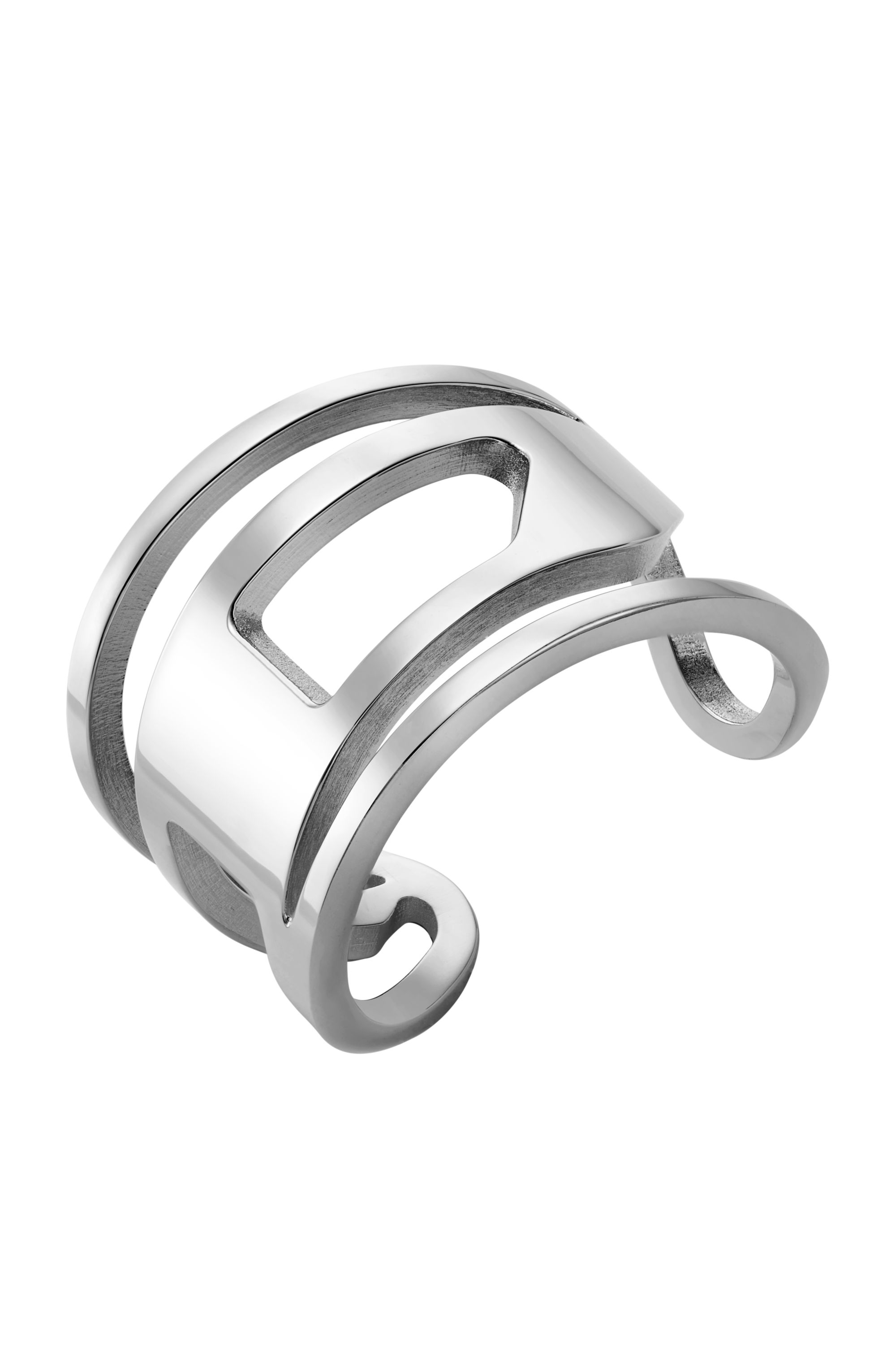 Diesel - DX1548040 JEWEL, Unisex's Stainless Steel Band Ring in シルバー - 1