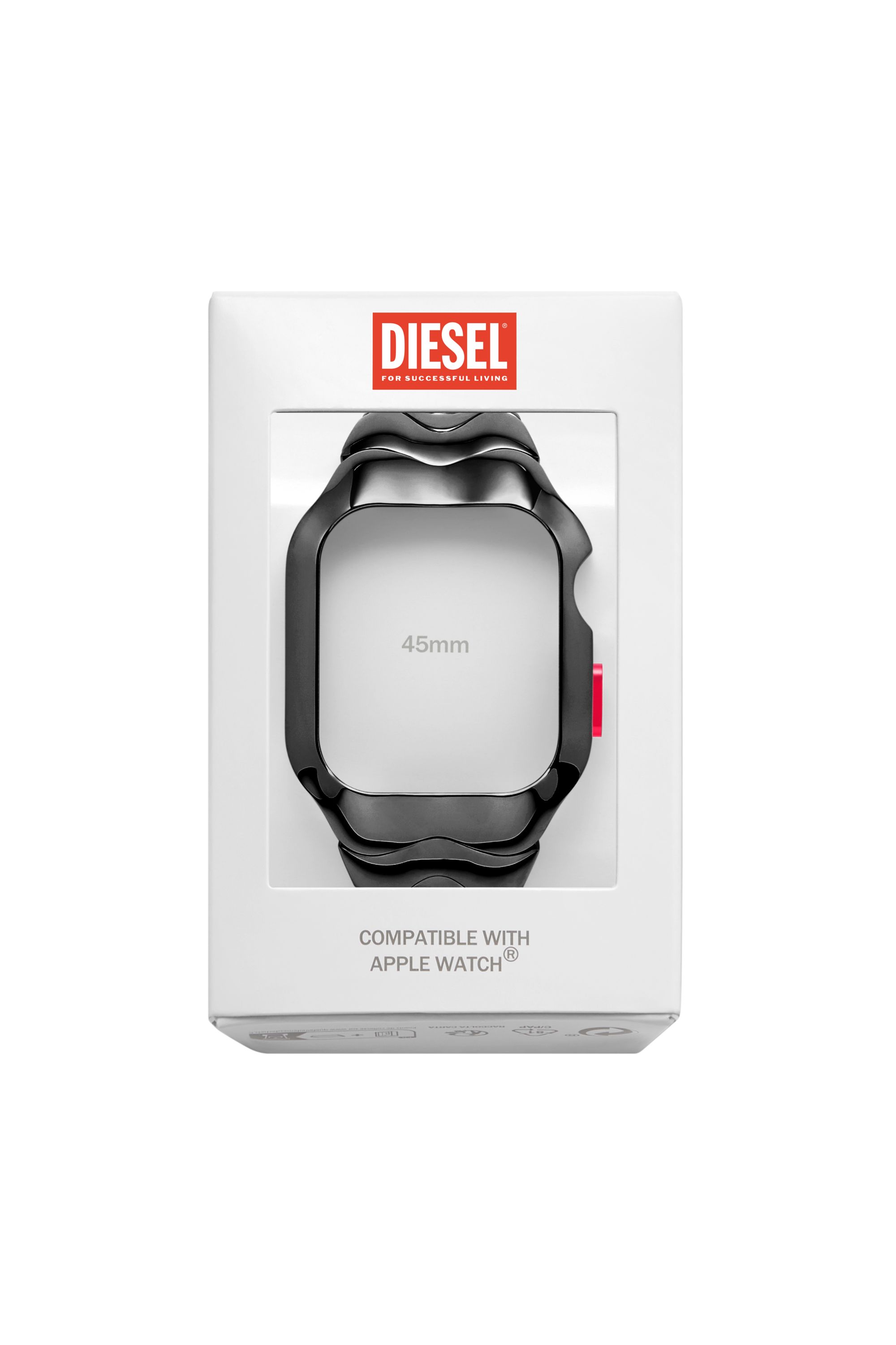 Diesel - DSS0025, Unisex's Gunmetal Stainless Steel Unibody for Apple watch®, 45mm in ブラック - 2