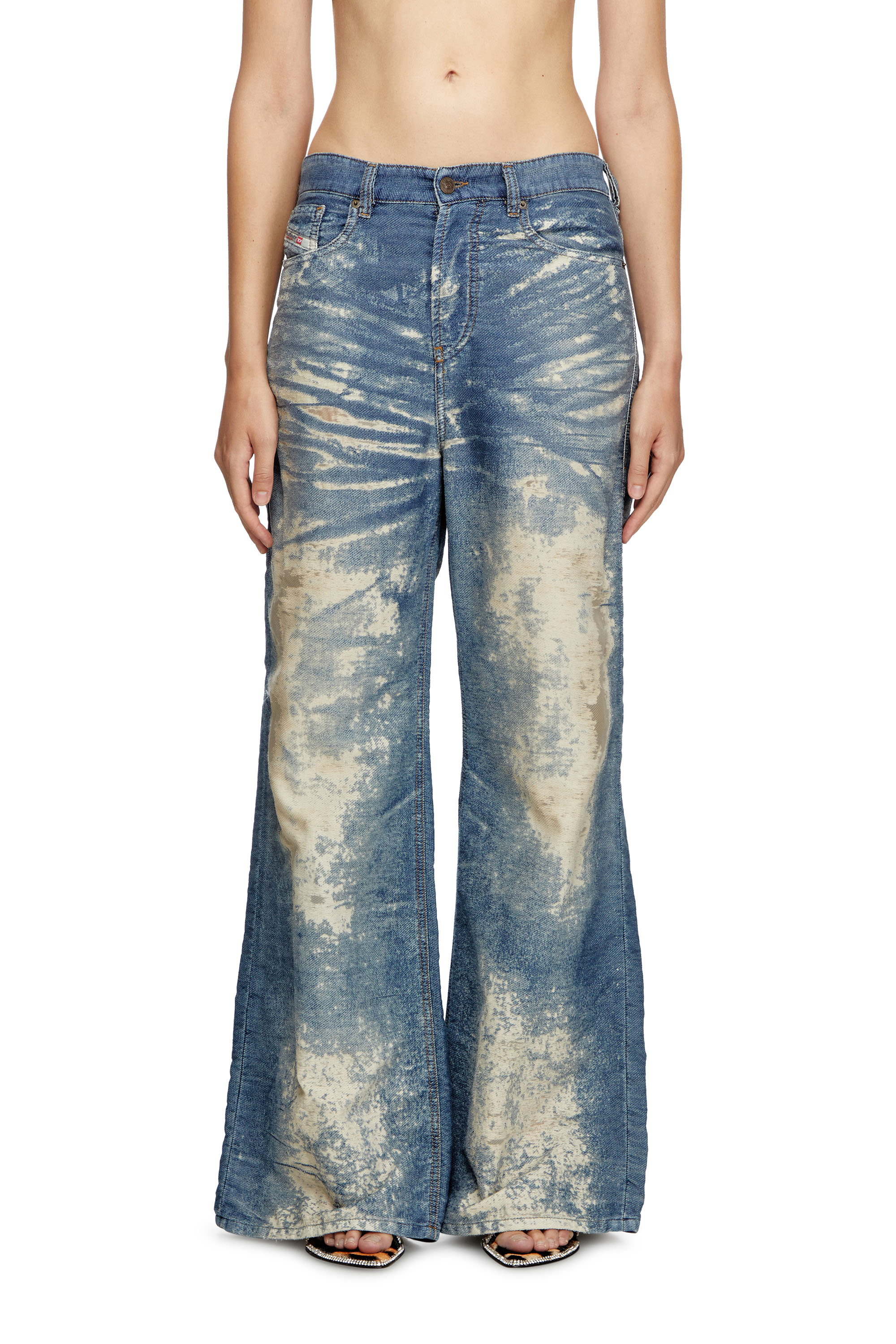 Diesel - Female's Relaxed Jeans 1996 D-Sire 068RE, ミディアムブルー - 1