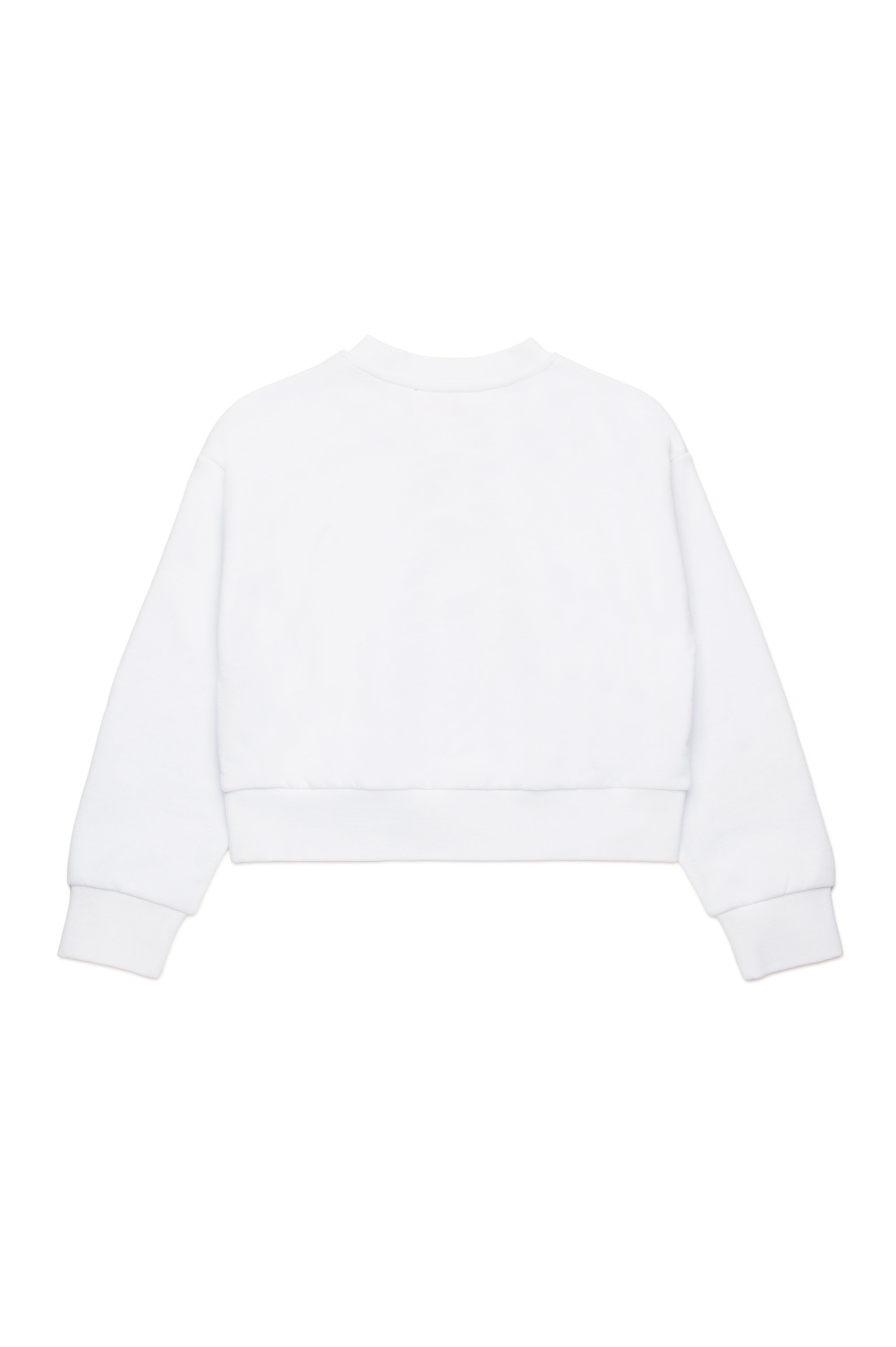 Diesel - STRASLIUM, Female's Sweatshirt with Oval D cutout in ホワイト - 2