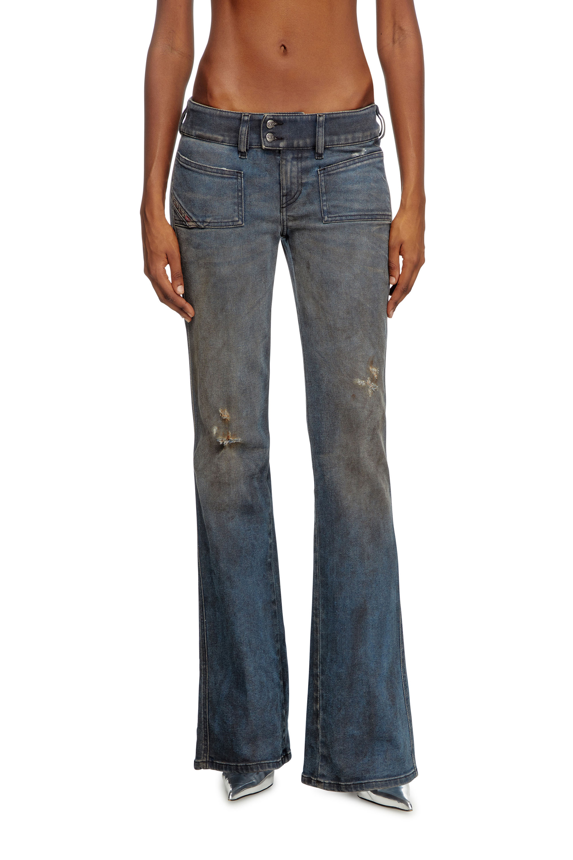 Diesel - Female's Bootcut Jeans D-Hush 09L25, ミディアムブルー - 1