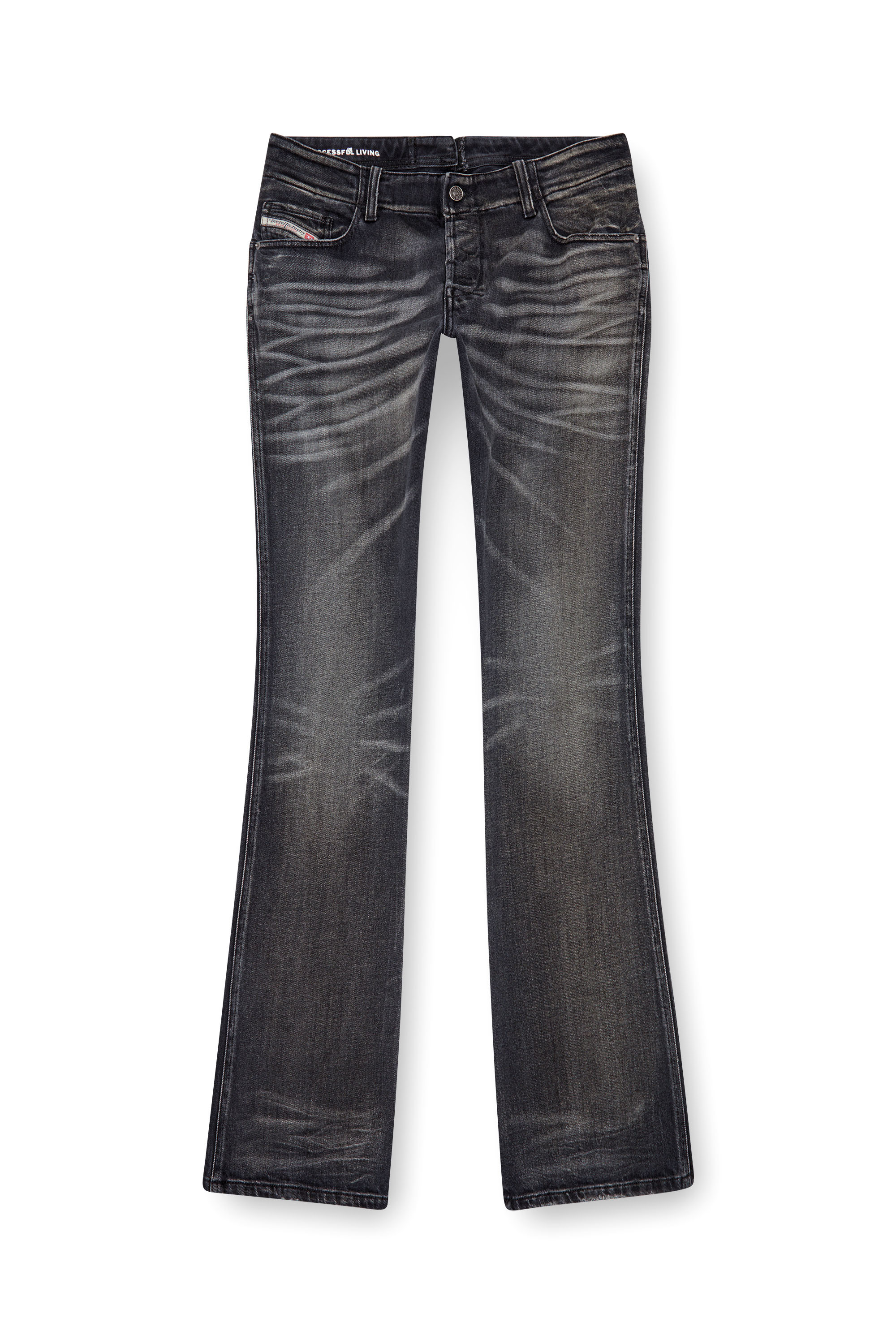 Diesel - Male's Bootcut Jeans D-Backler 09J65, ブラック/ダークグレー - 3